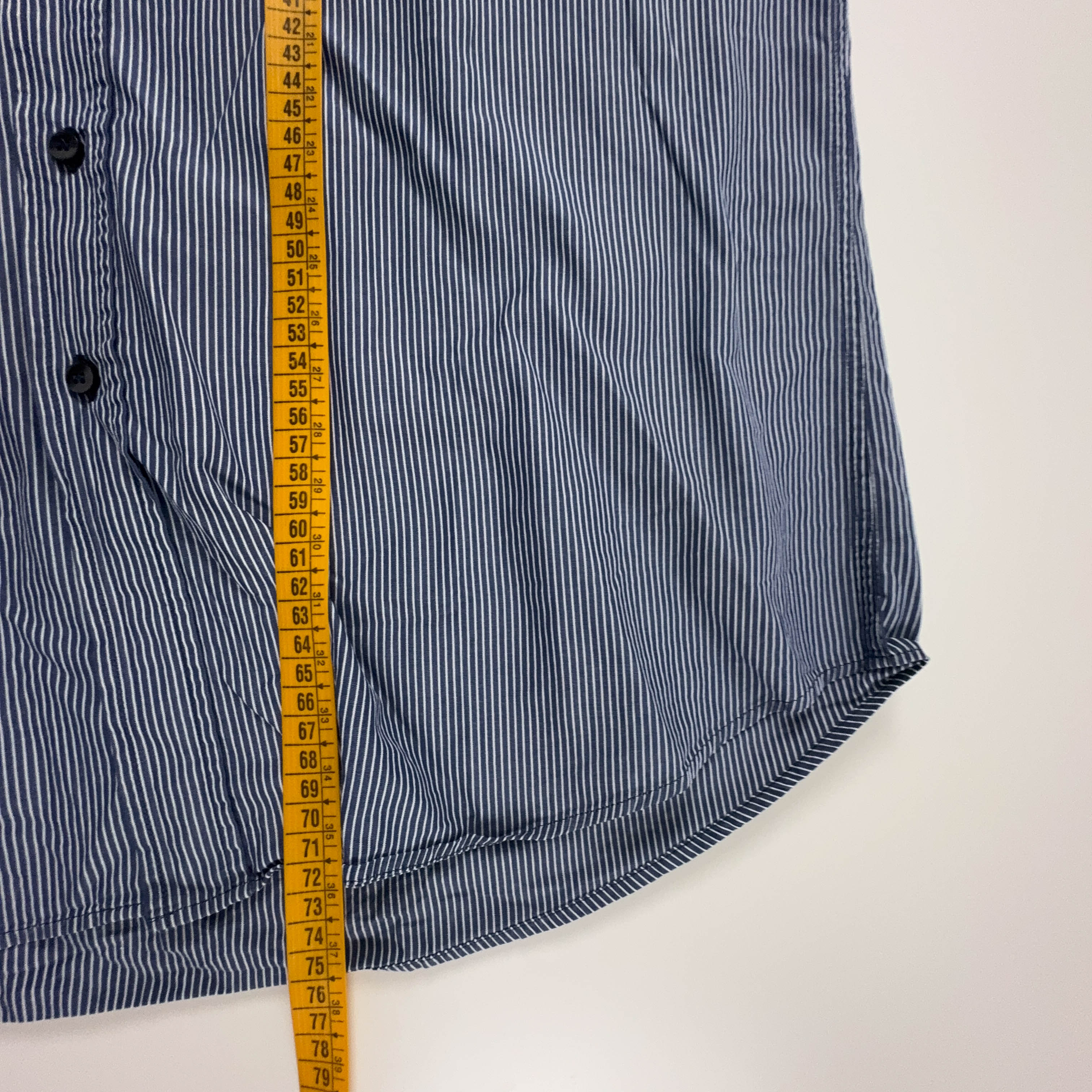 Camicia Valentino a righe blu e bianca - Taglia 16 1/2 - 42 uomo