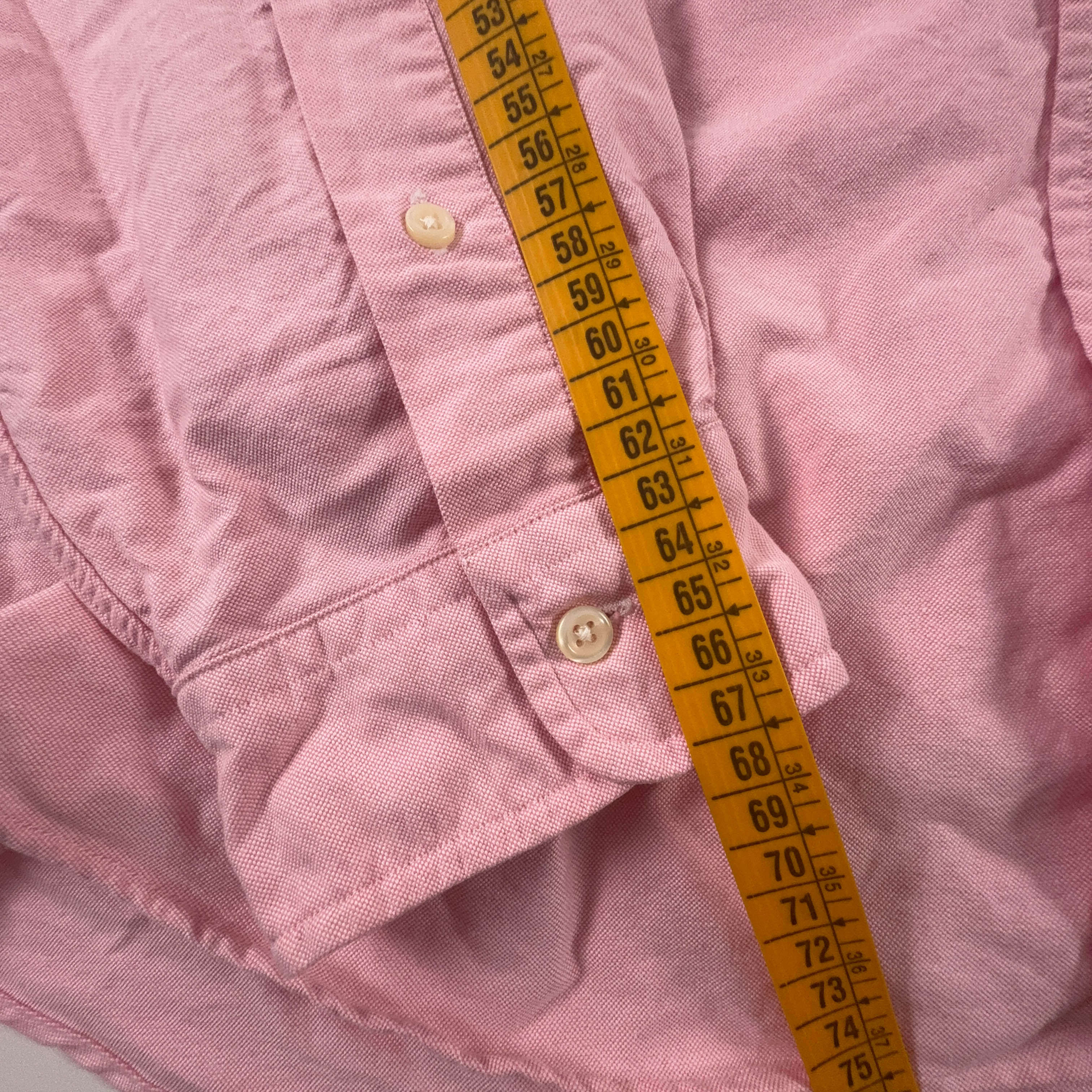 Camicia Ralph Lauren rosa a tinta unita in cotone classic fit - Taglia XXL uomo