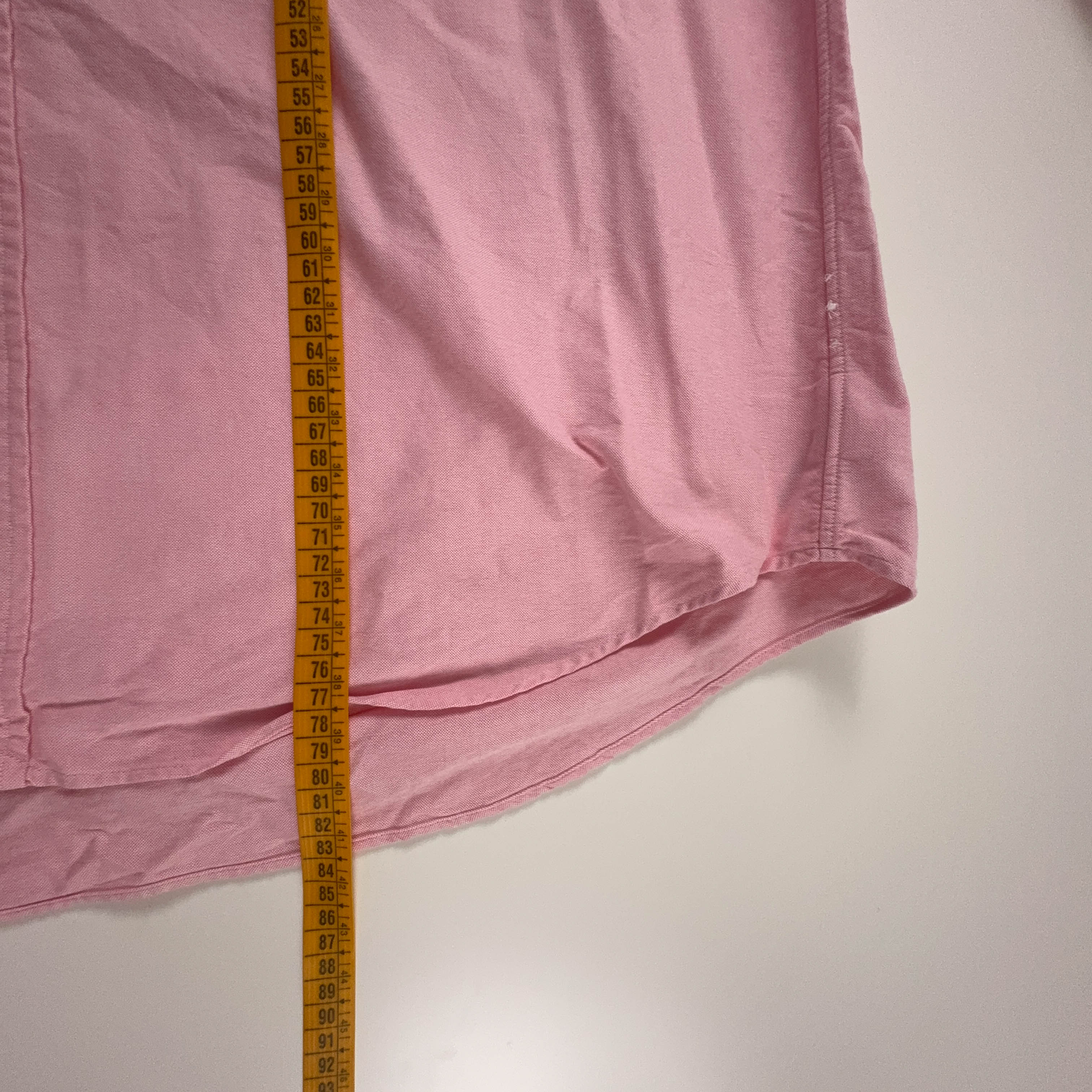 Camicia Ralph Lauren rosa a tinta unita in cotone classic fit - Taglia XXL uomo