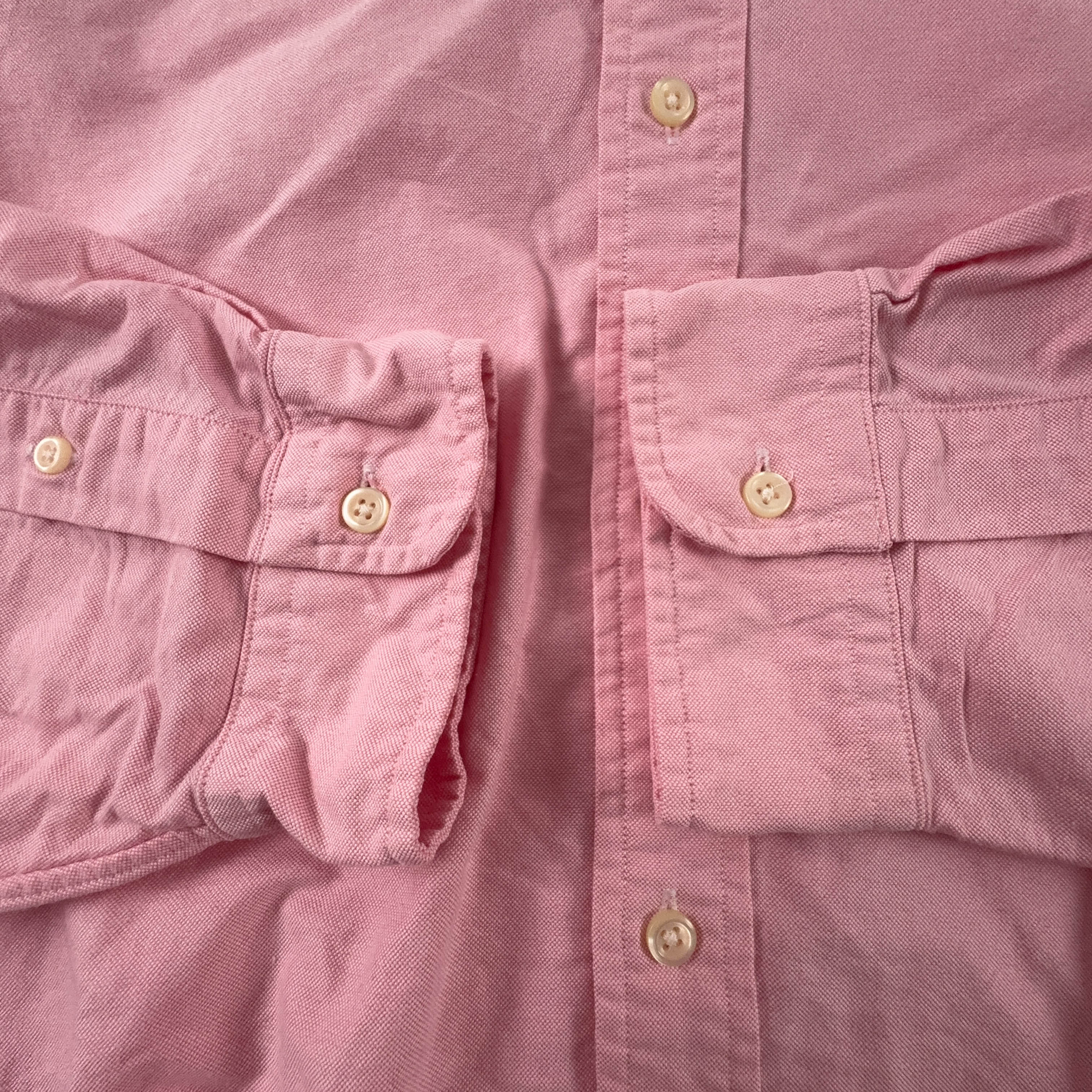 Camicia Ralph Lauren rosa a tinta unita in cotone classic fit - Taglia XXL uomo