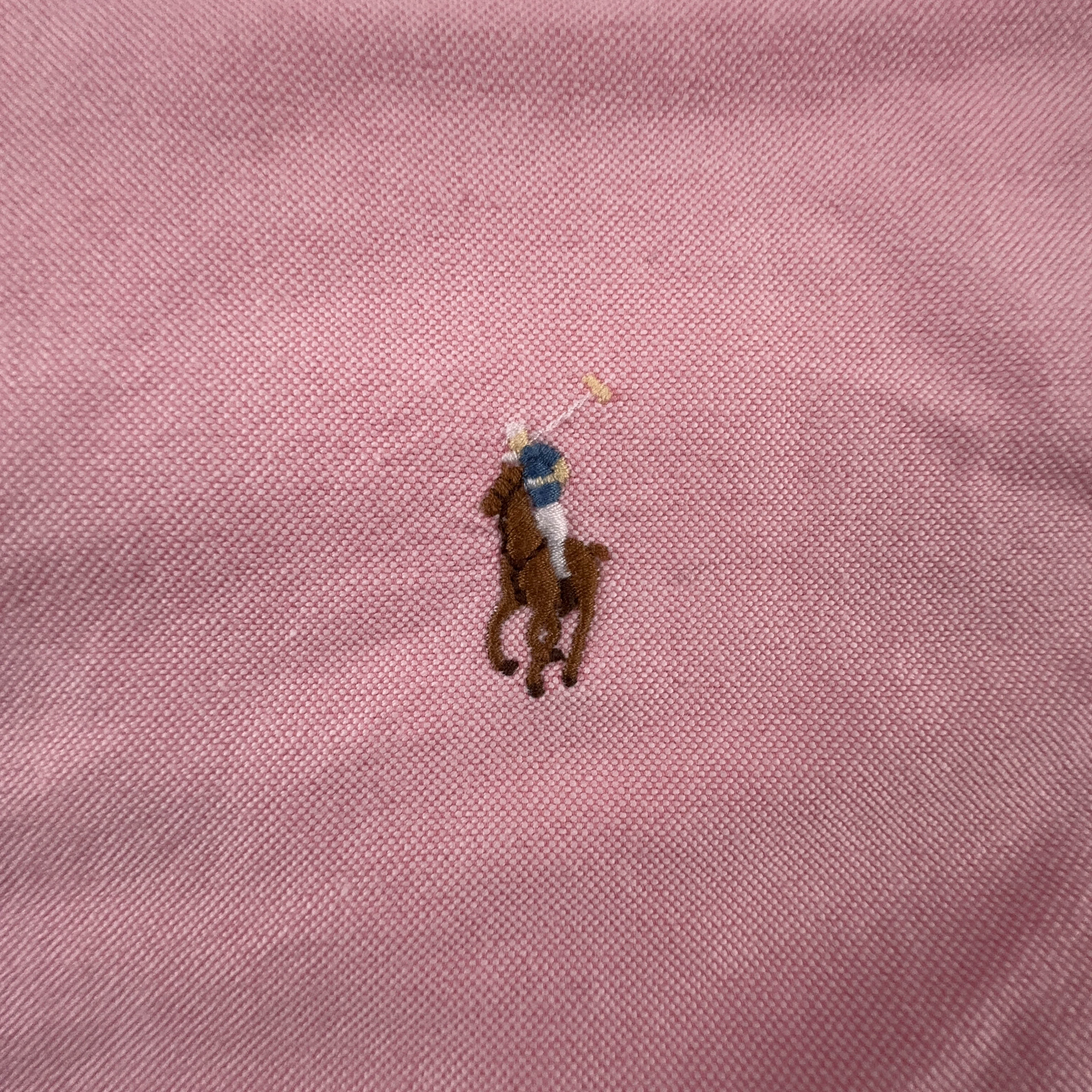 Camicia Ralph Lauren rosa a tinta unita in cotone classic fit - Taglia XXL uomo