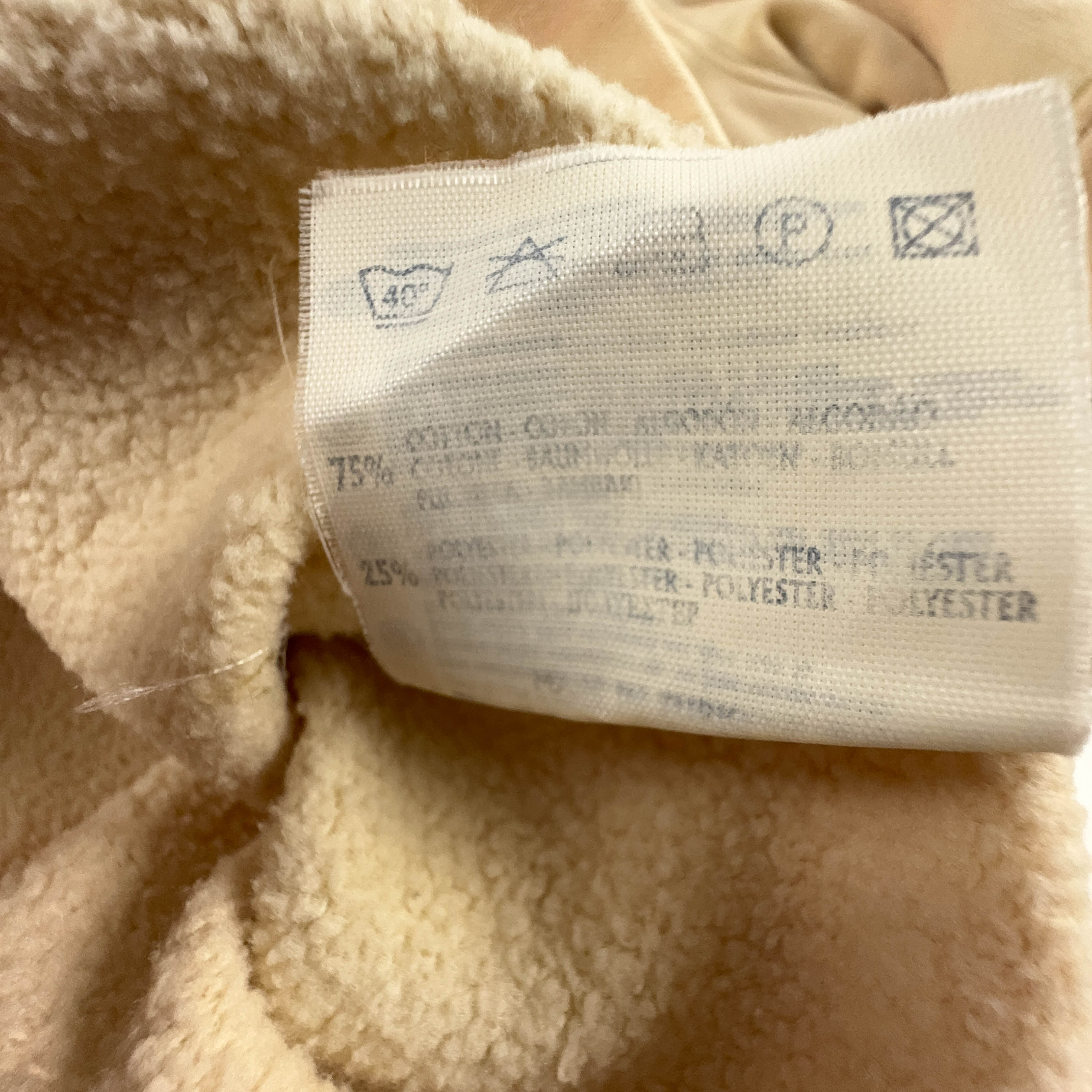 Felpa Champion Vintage Tie Dye beige con zip anni 2000 - Taglia XL/XXL uomo