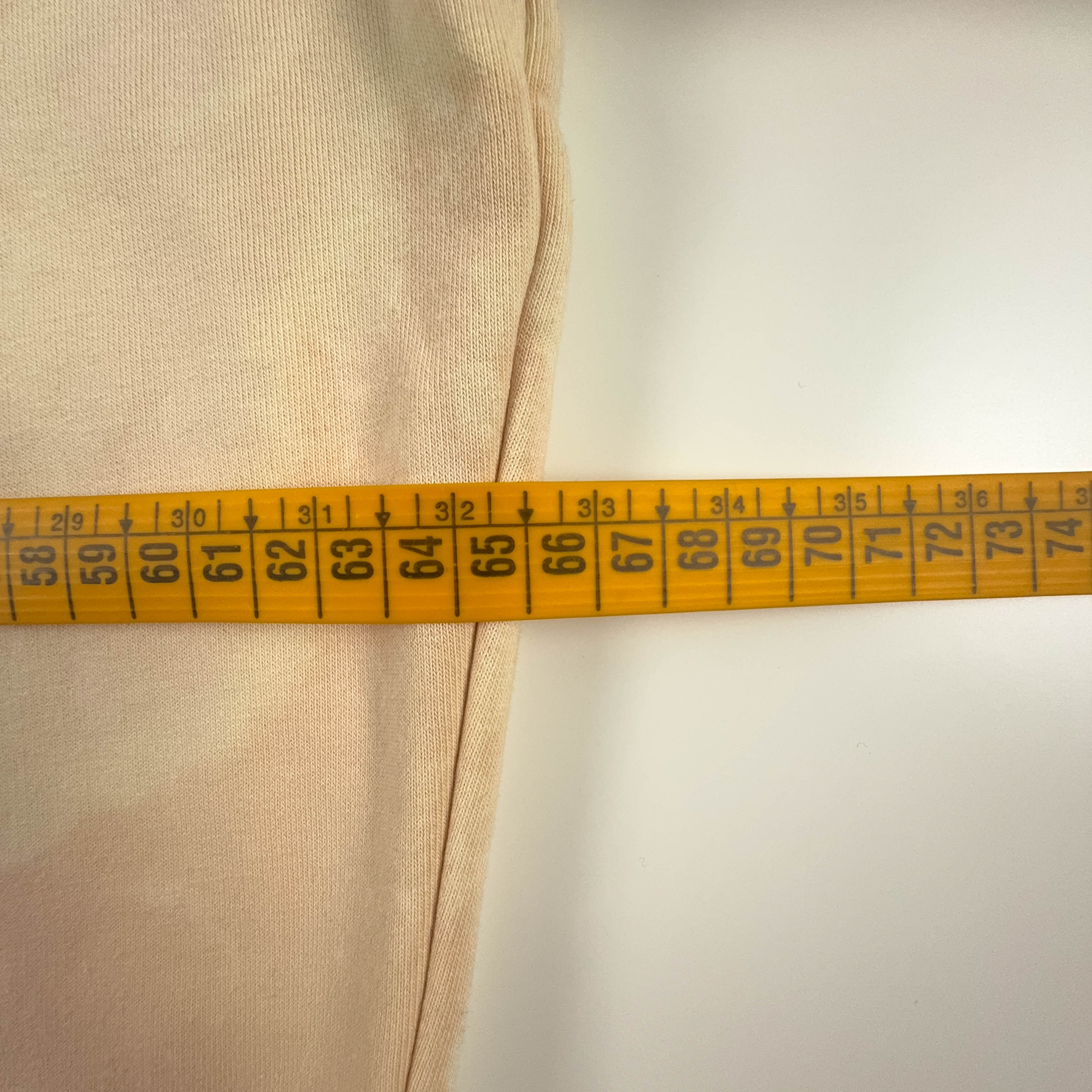 Felpa Champion Vintage Tie Dye beige con zip anni 2000 - Taglia XL/XXL uomo