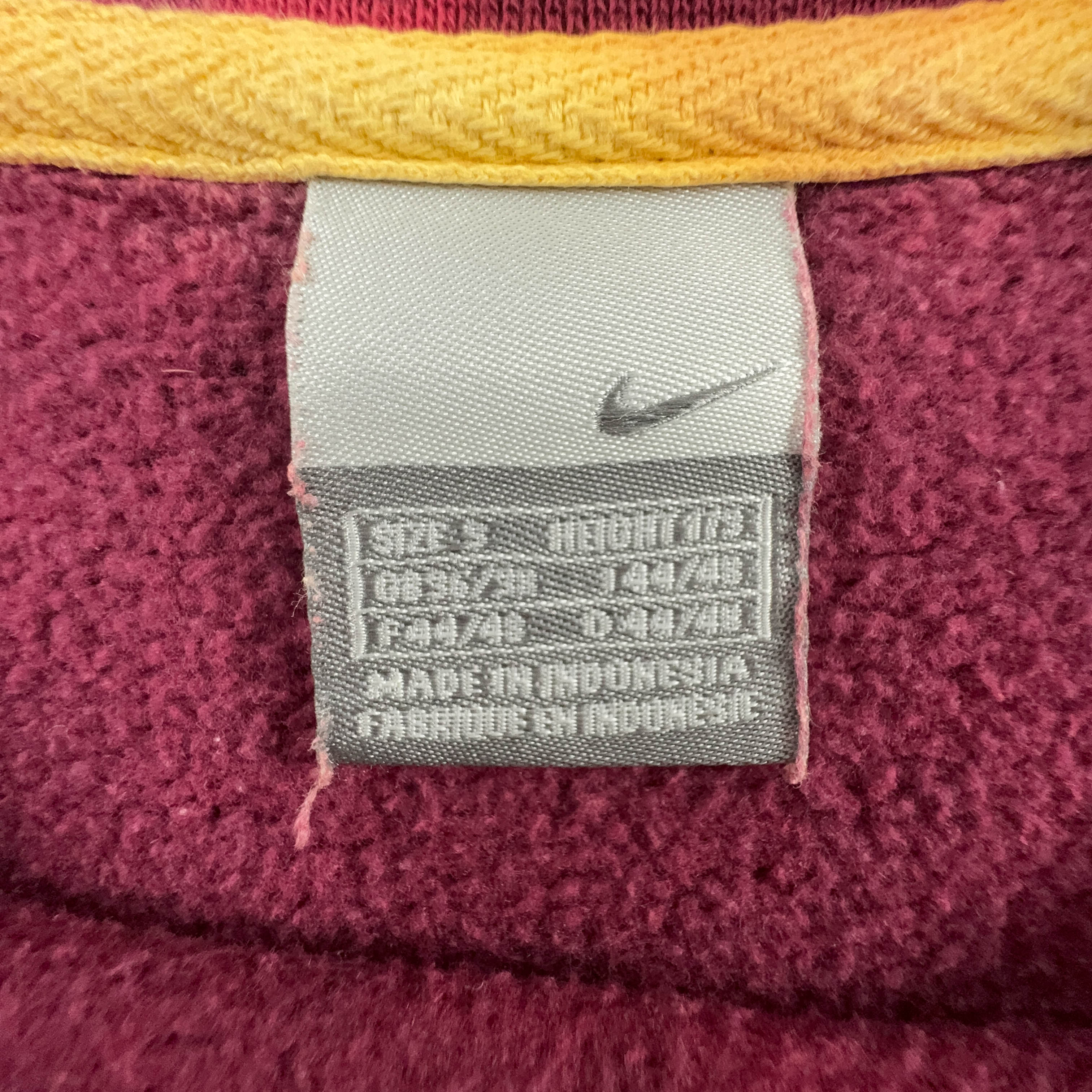 Felpa Nike Vintage Tie Dye rossa e grigia a girocollo anni 2000 - Taglia S/M 173 uomo