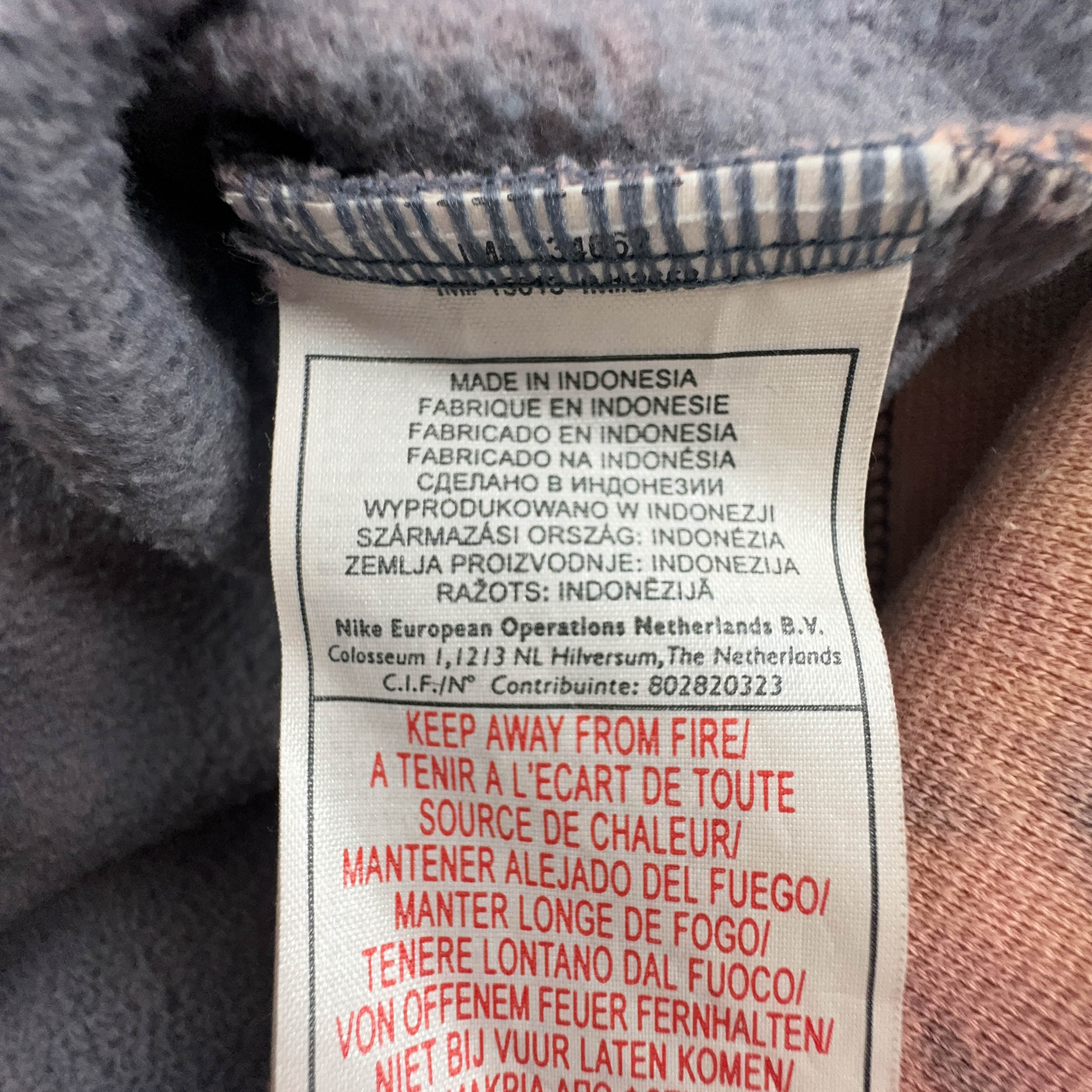 Felpa Nike Vintage Tie Dye rossa e grigia a girocollo anni 2000 - Taglia S/M 173 uomo