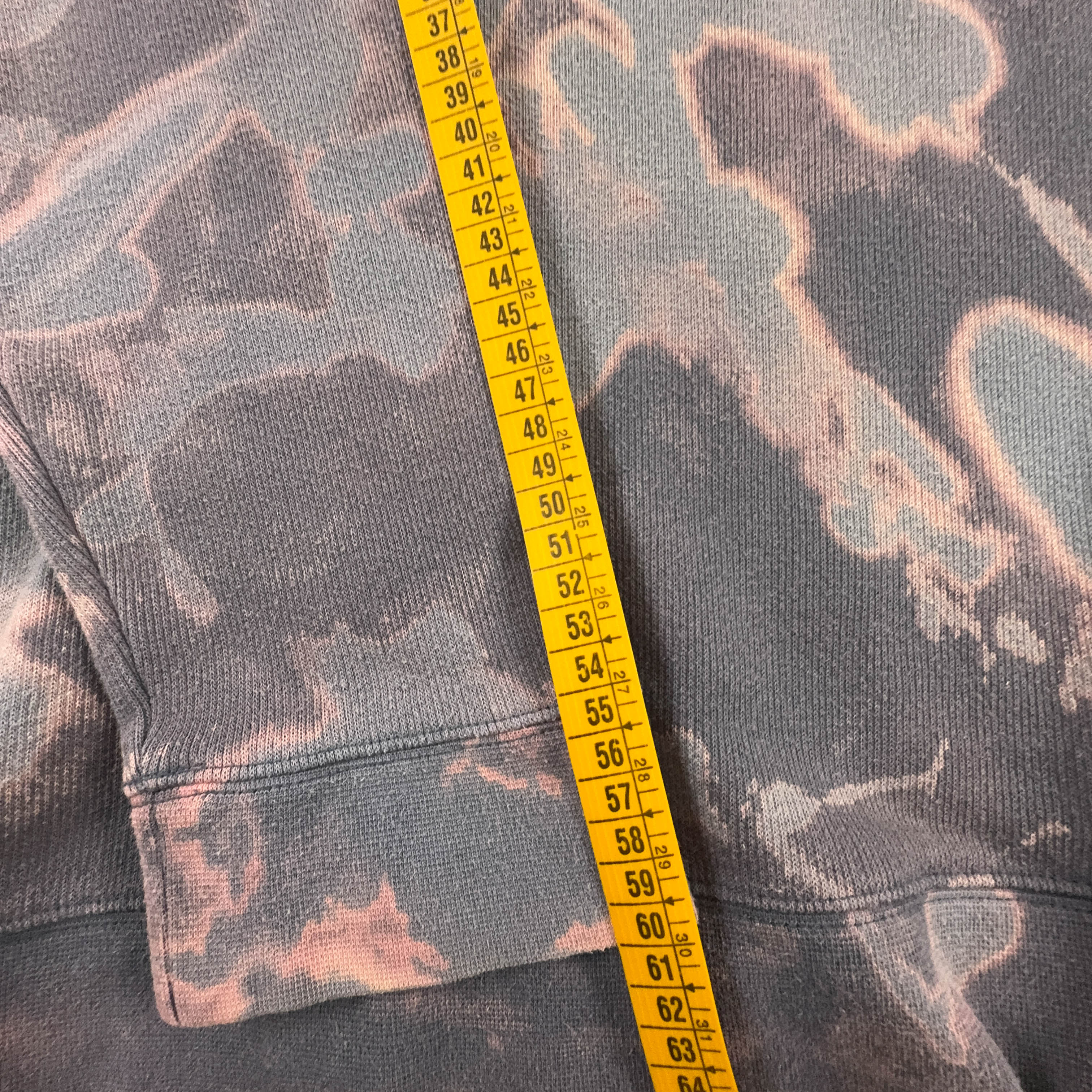 Felpa Nike Vintage Tie Dye rossa e grigia a girocollo anni 2000 - Taglia S/M 173 uomo