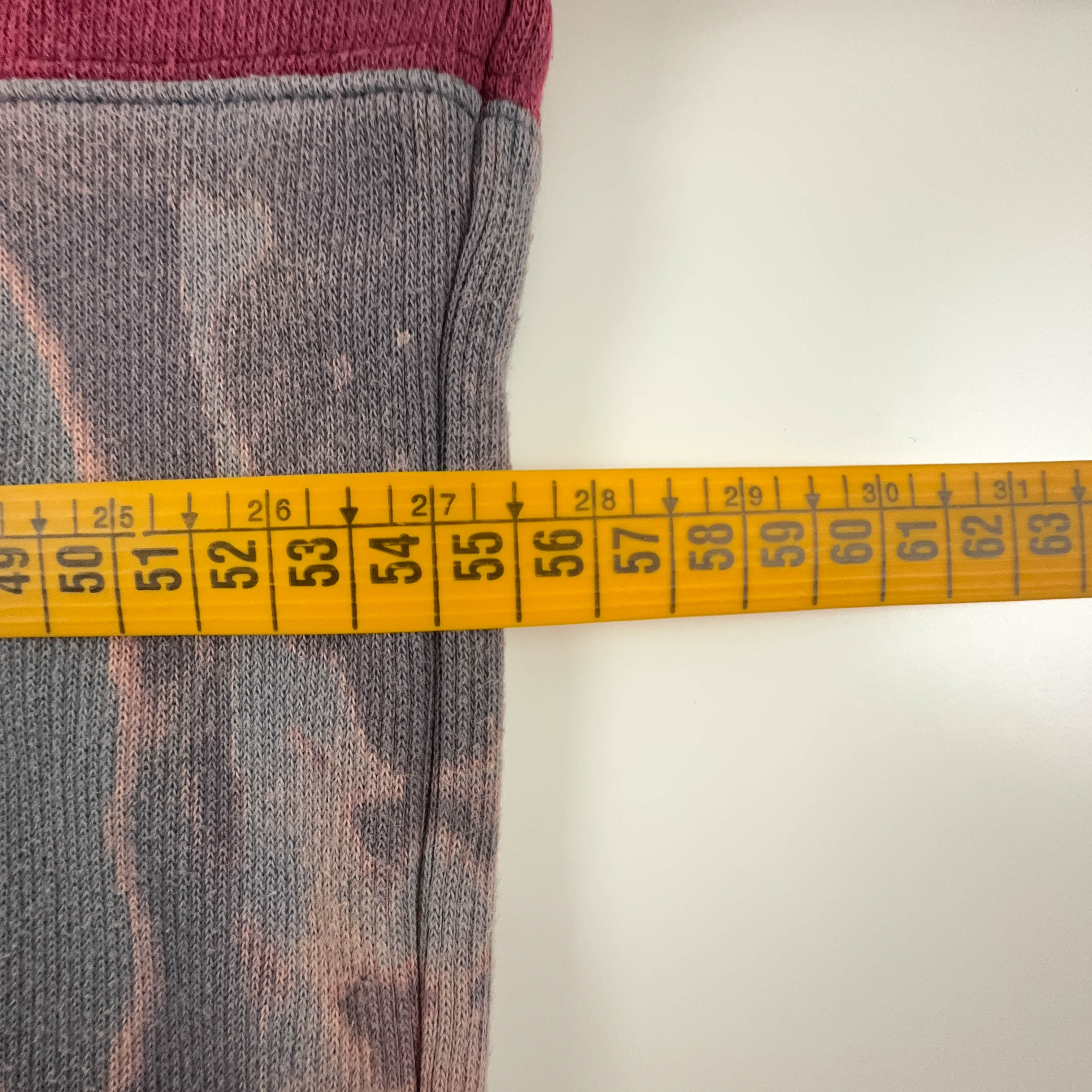 Felpa Nike Vintage Tie Dye rossa e grigia a girocollo anni 2000 - Taglia S/M 173 uomo