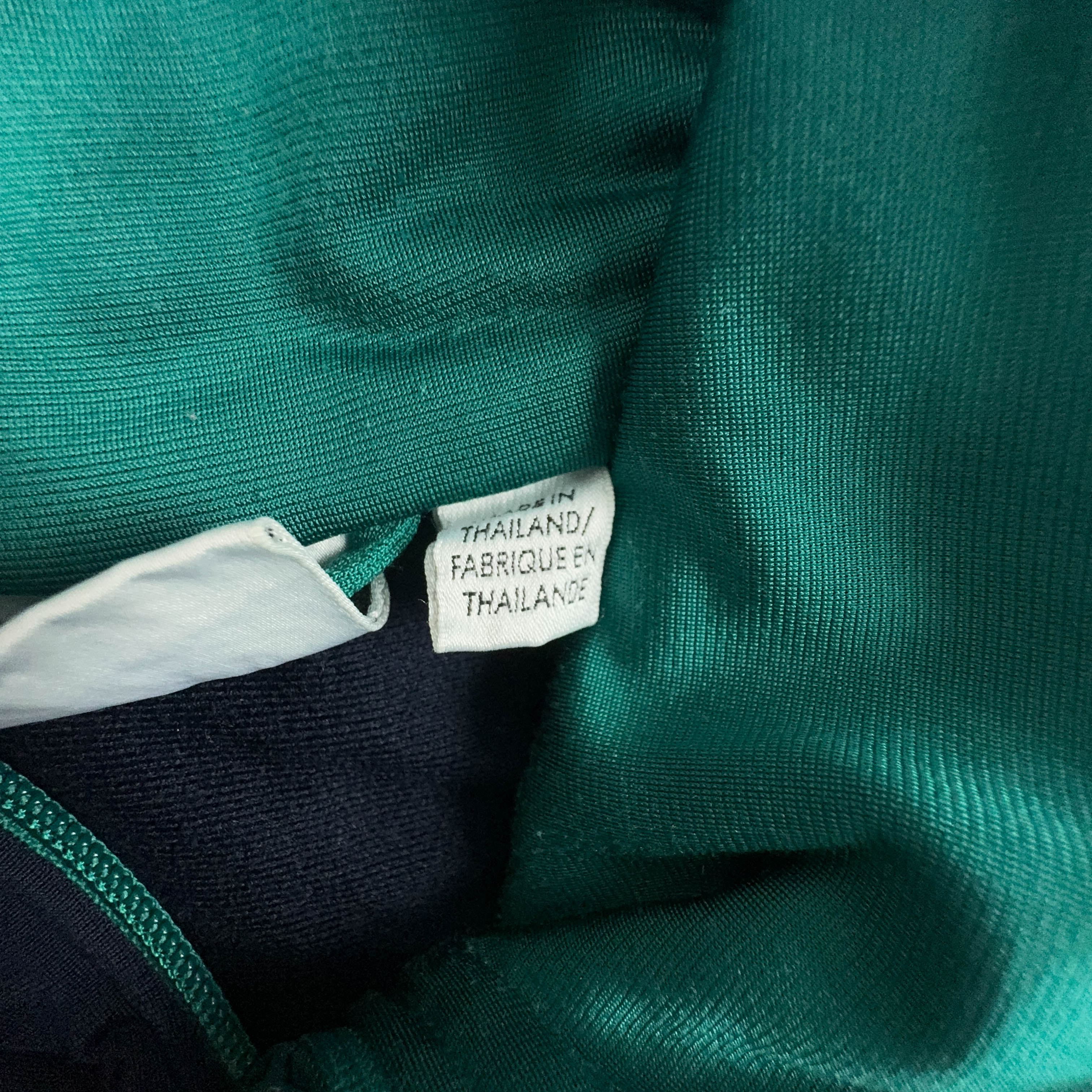 Felpa Puma Vintage verde e blu scuro con zip anni 2000 - Taglia XL uomo