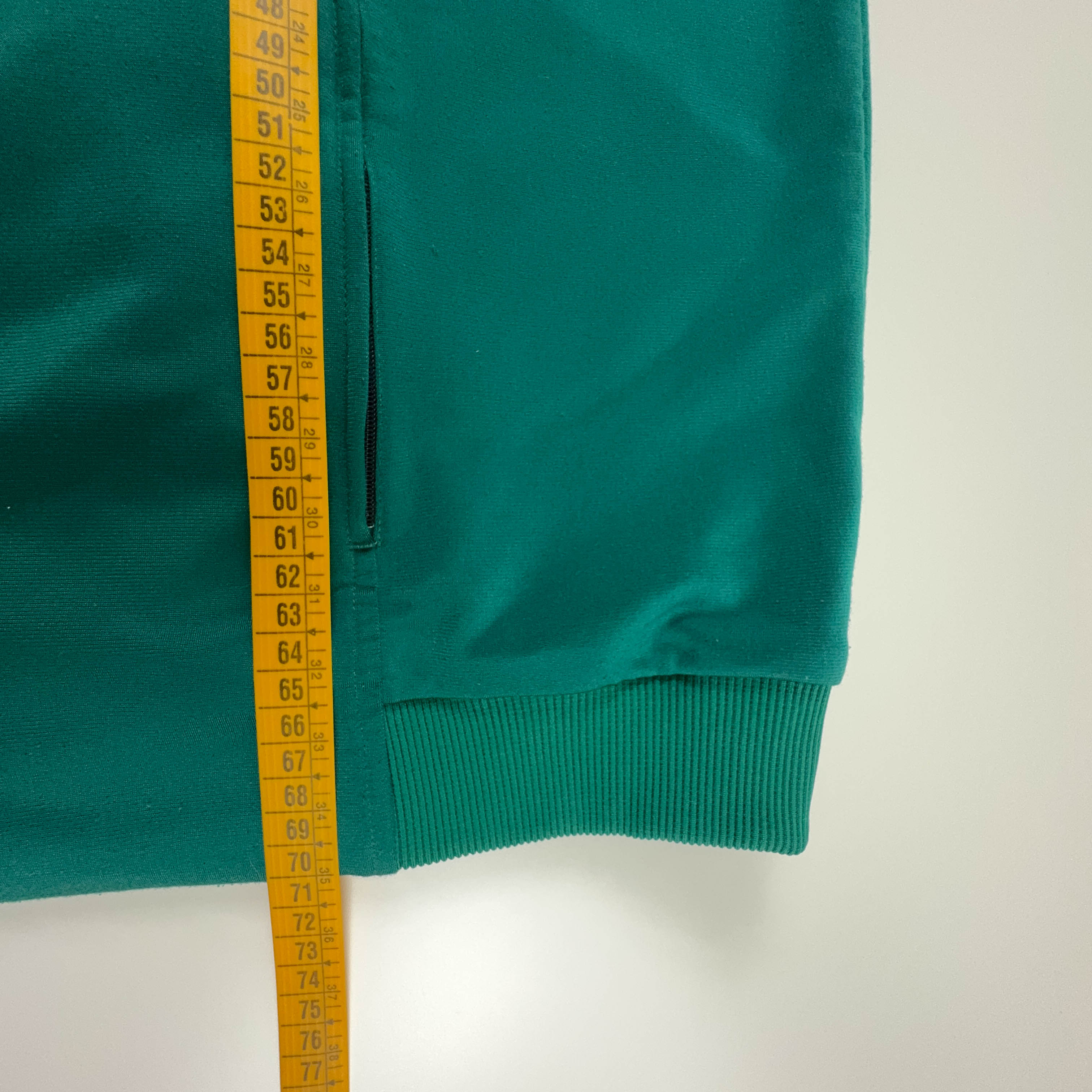 Felpa Puma Vintage verde e blu scuro con zip anni 2000 - Taglia XL uomo