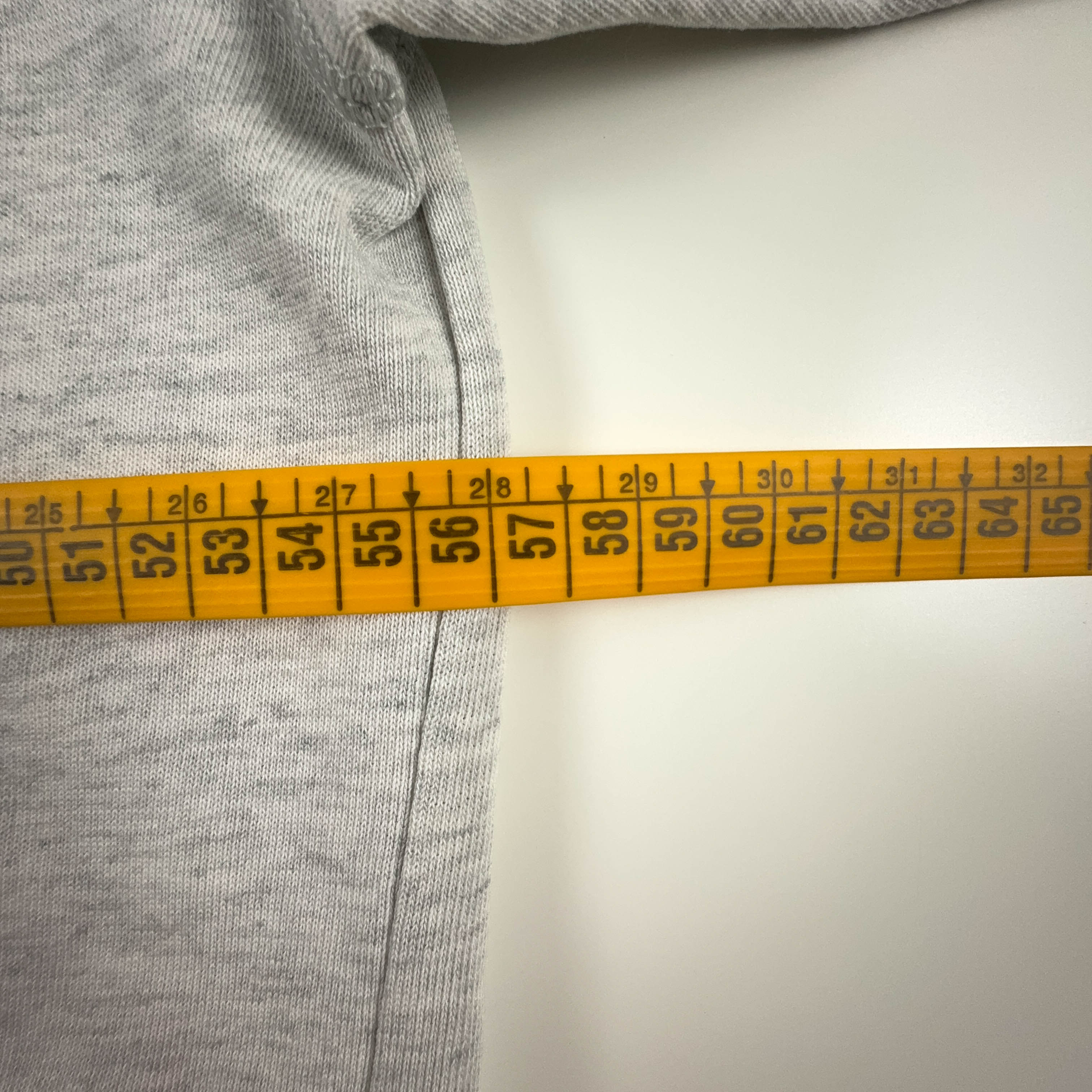 Felpa Champion Vintage grigia a girocollo con logo stampato anni 90 - Taglia S/M uomo