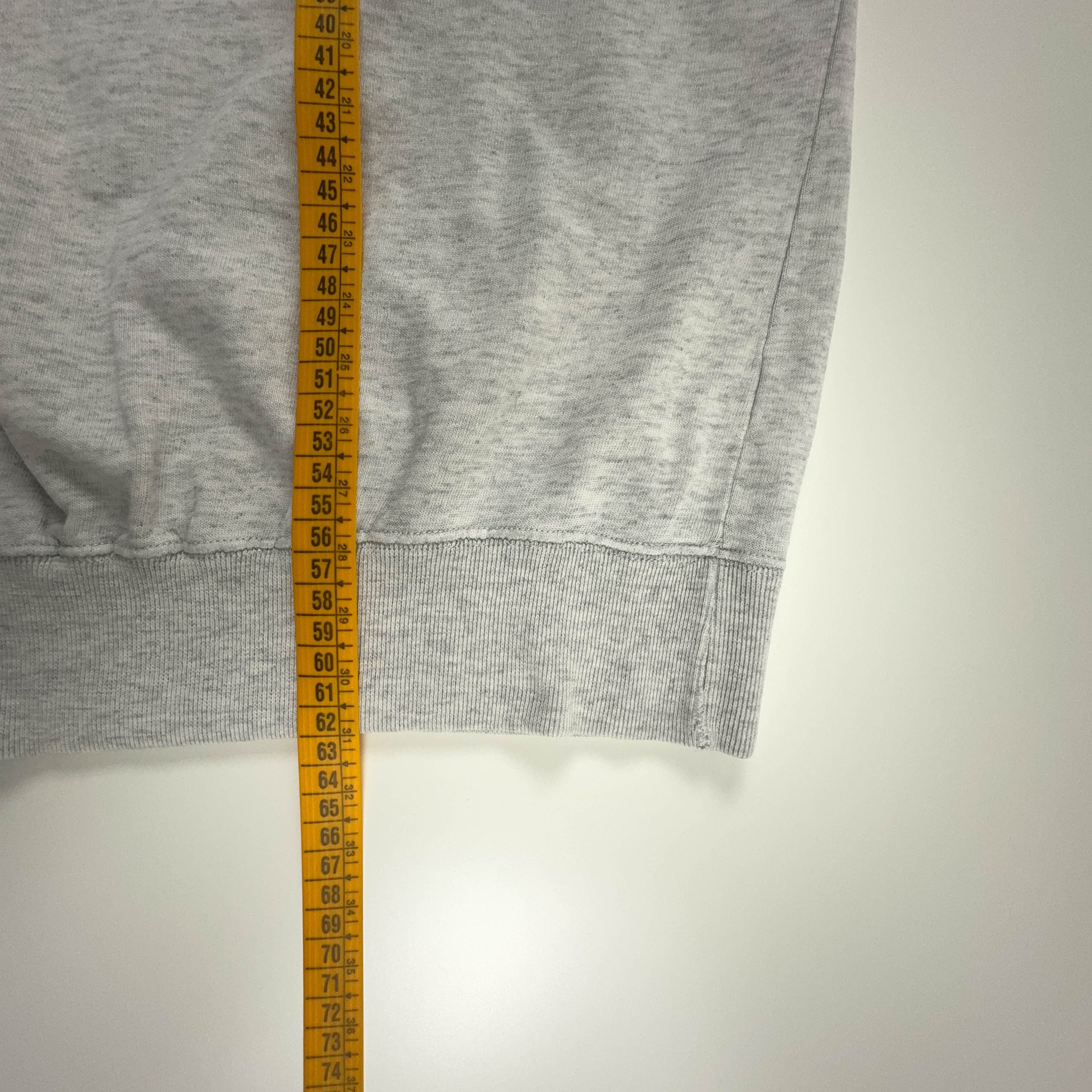 Felpa Champion Vintage grigia a girocollo con logo stampato anni 90 - Taglia S/M uomo