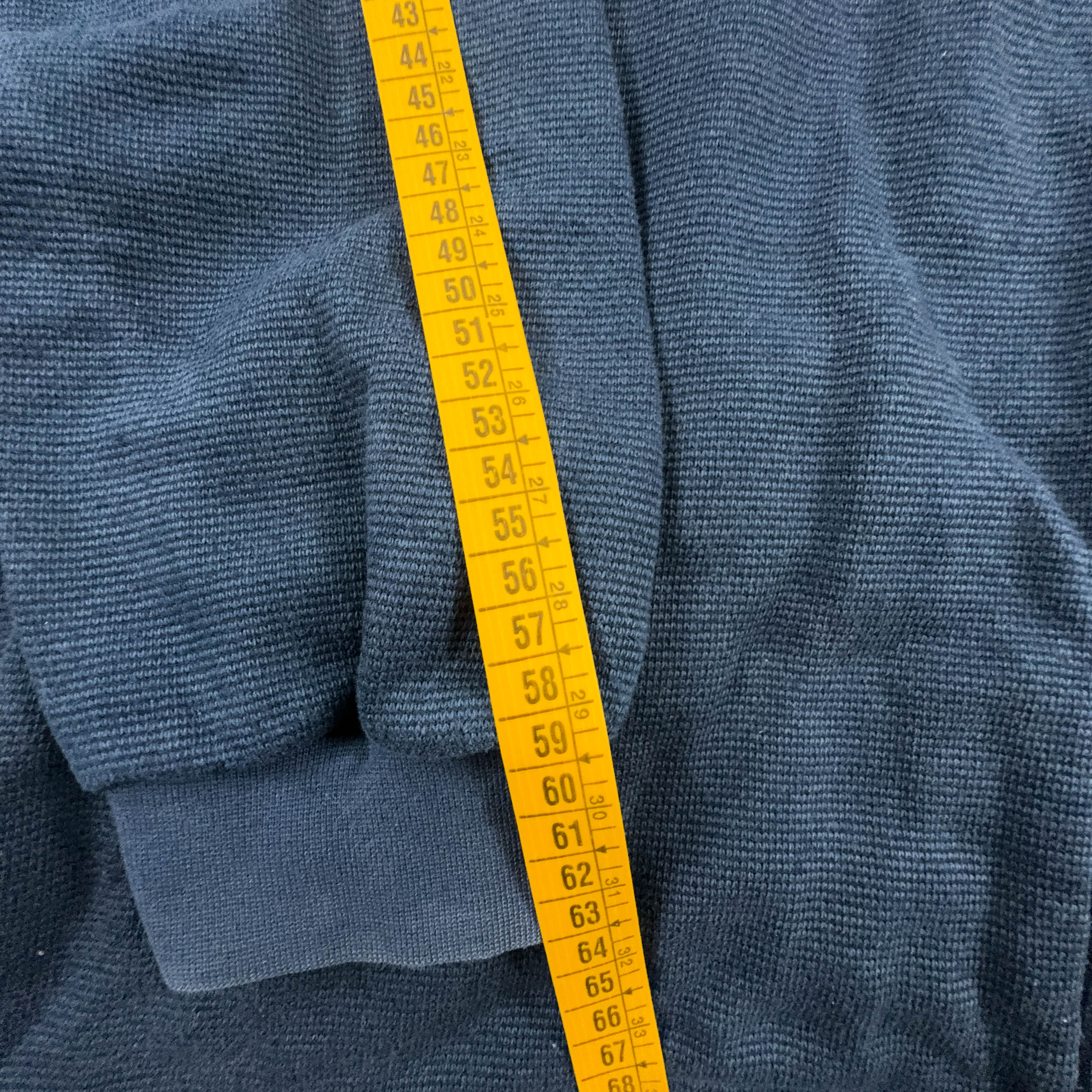 Felpa Nike Vintage blu scuro e arancione con zip e loghi ricamati anni 90 - Taglia XL 188 uomo