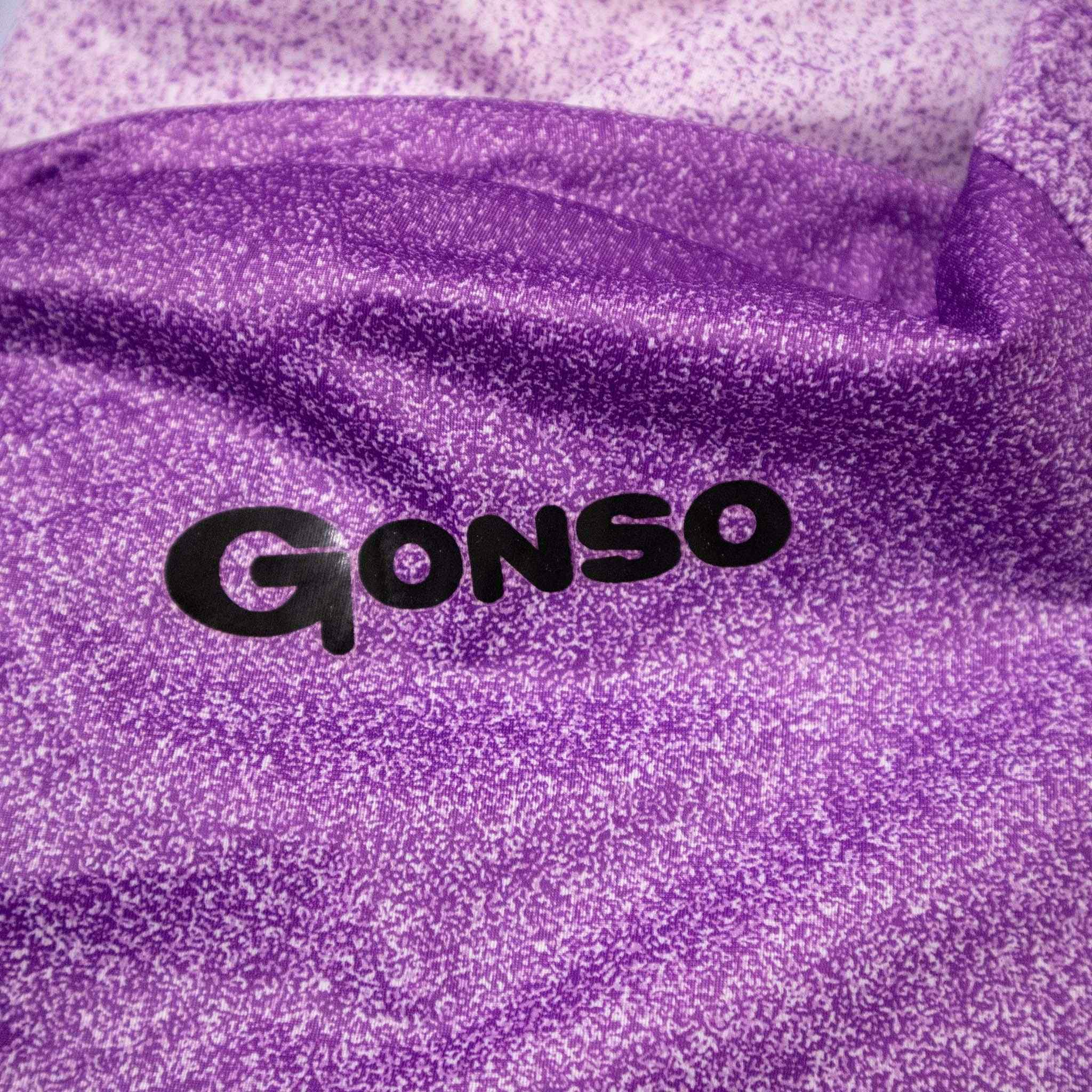 Giacca a vento Vintage viola e bianca a fantasia astratta anni 80 90 - Taglia S uomo