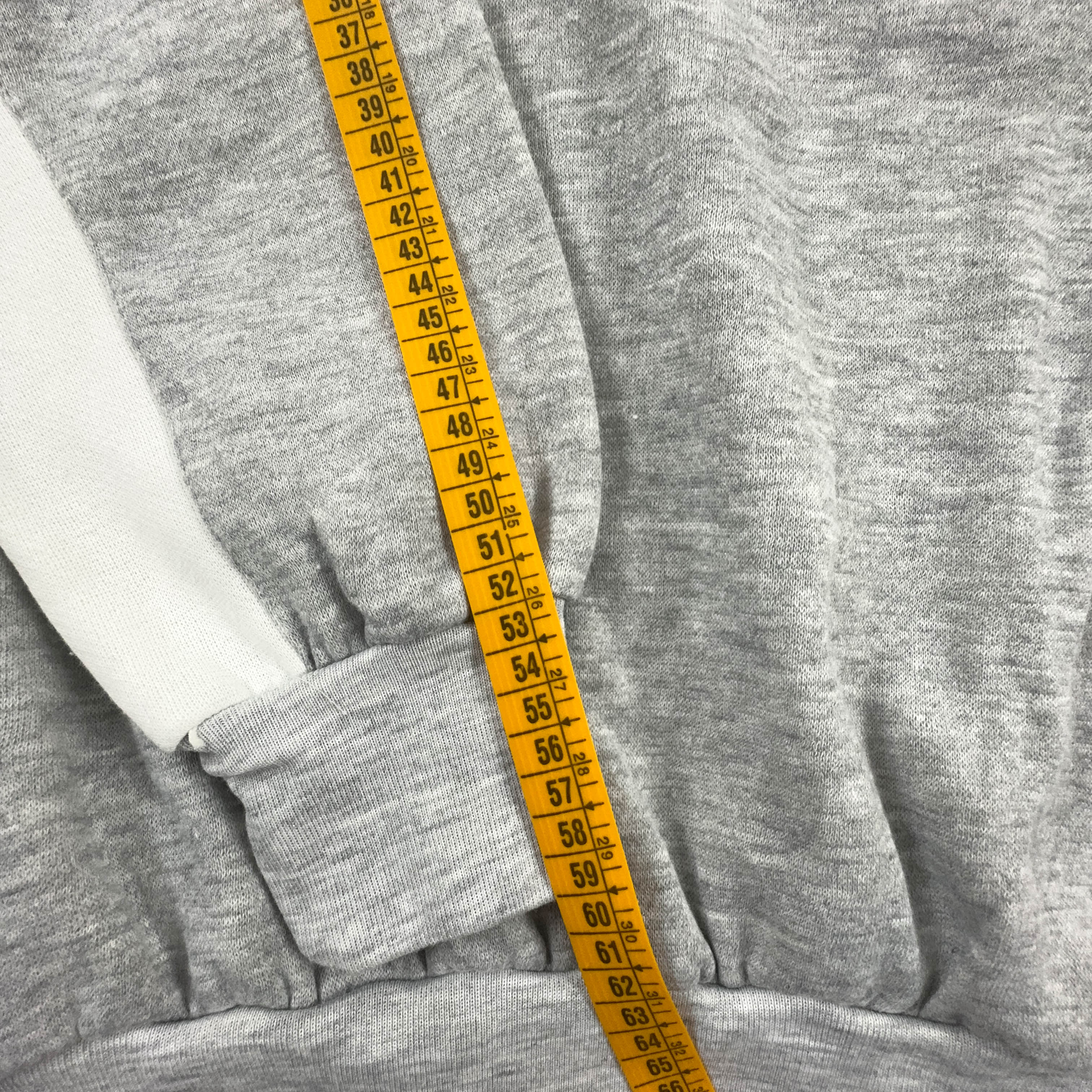 Felpa Adidas Vintage grigia e blu a girocollo anni 80 - Taglia D7 F180 uomo