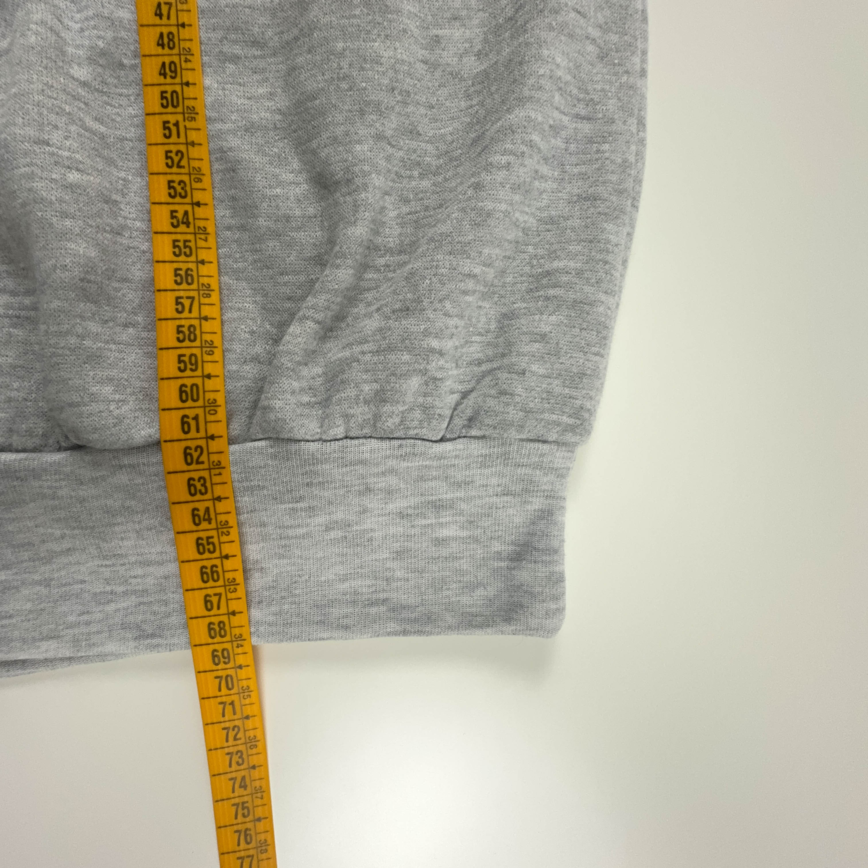 Felpa Adidas Vintage grigia e blu a girocollo anni 80 - Taglia D7 F180 uomo