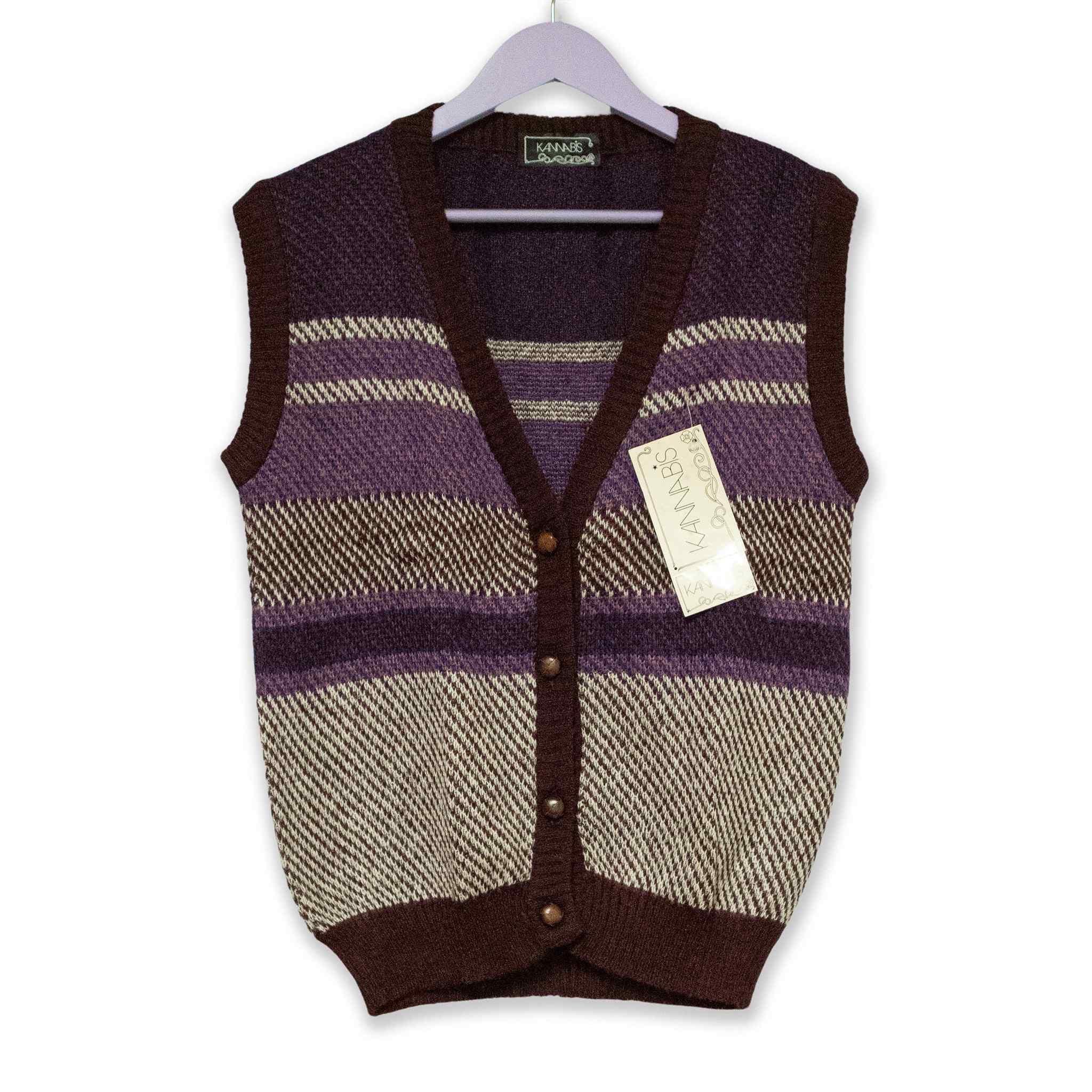 Vintage vest 23% mohair - Size M/L