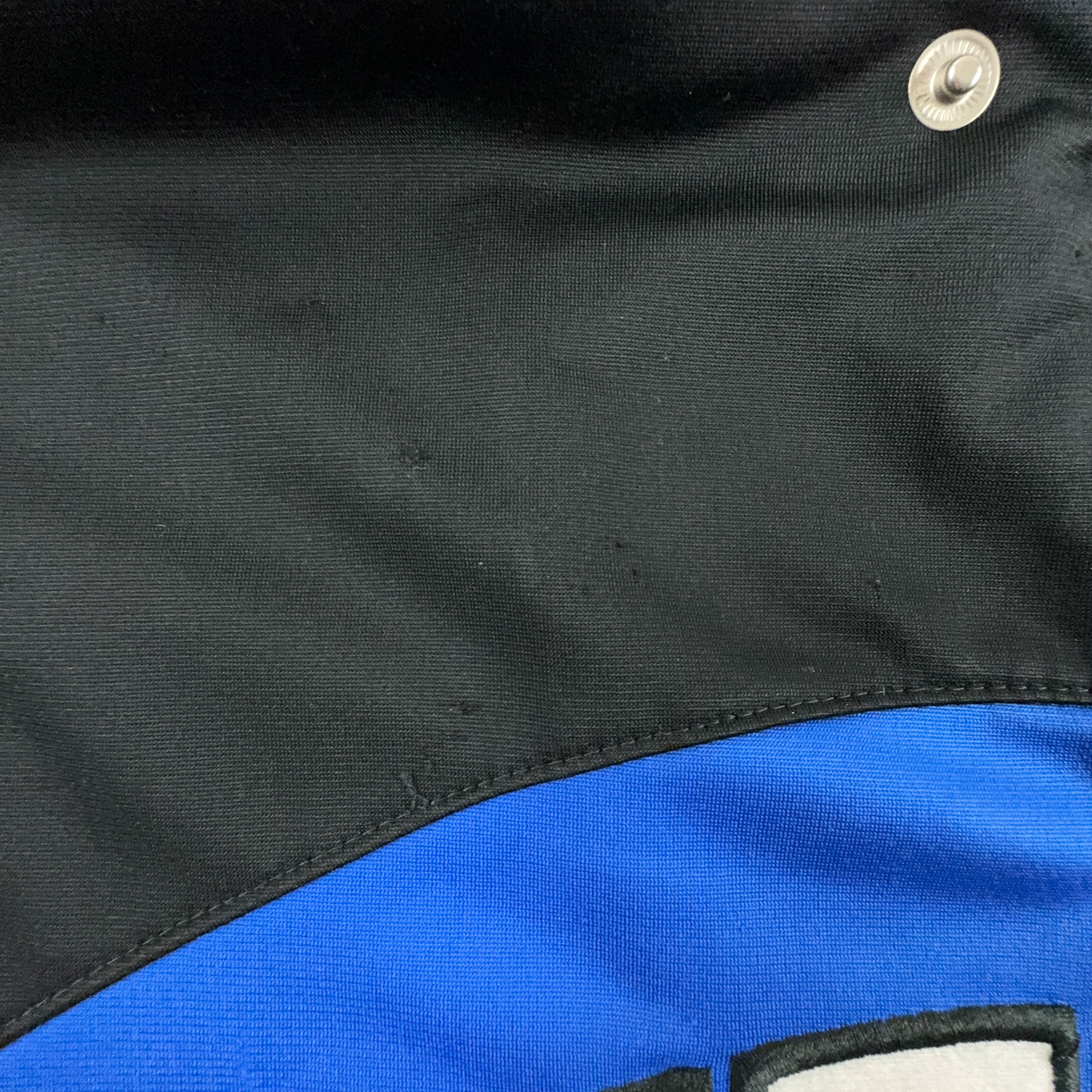 Felpa Reebok Vintage blu e nera con zip anni 90 - Taglia M/L uomo