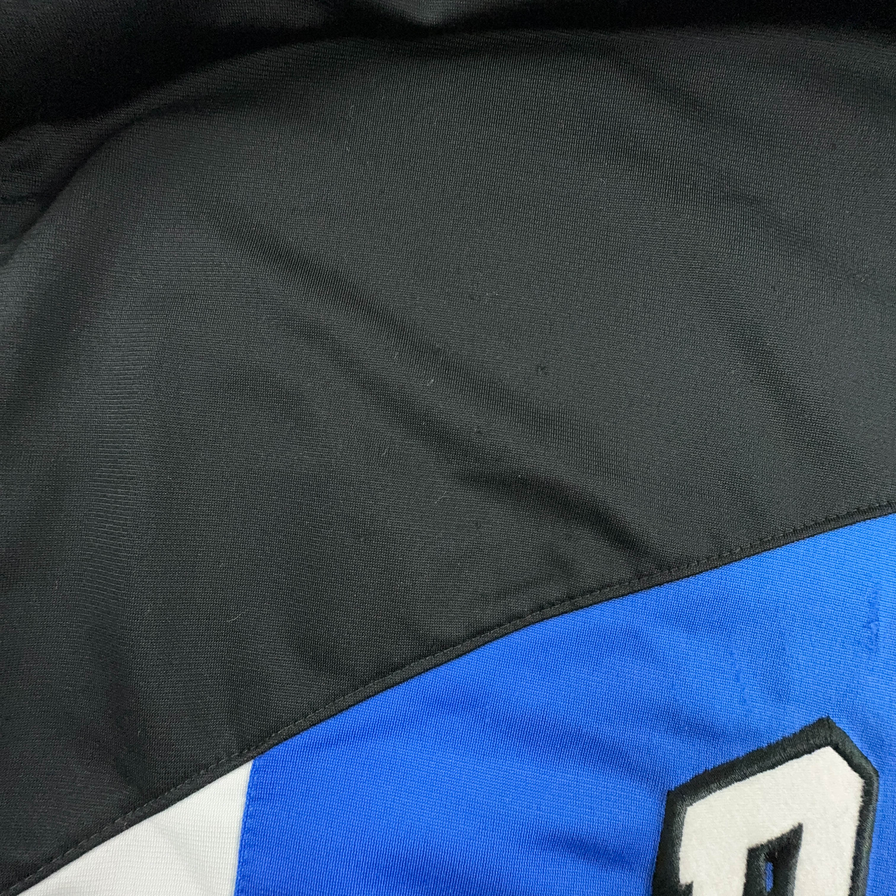 Felpa Reebok Vintage blu e nera con zip anni 90 - Taglia M/L uomo