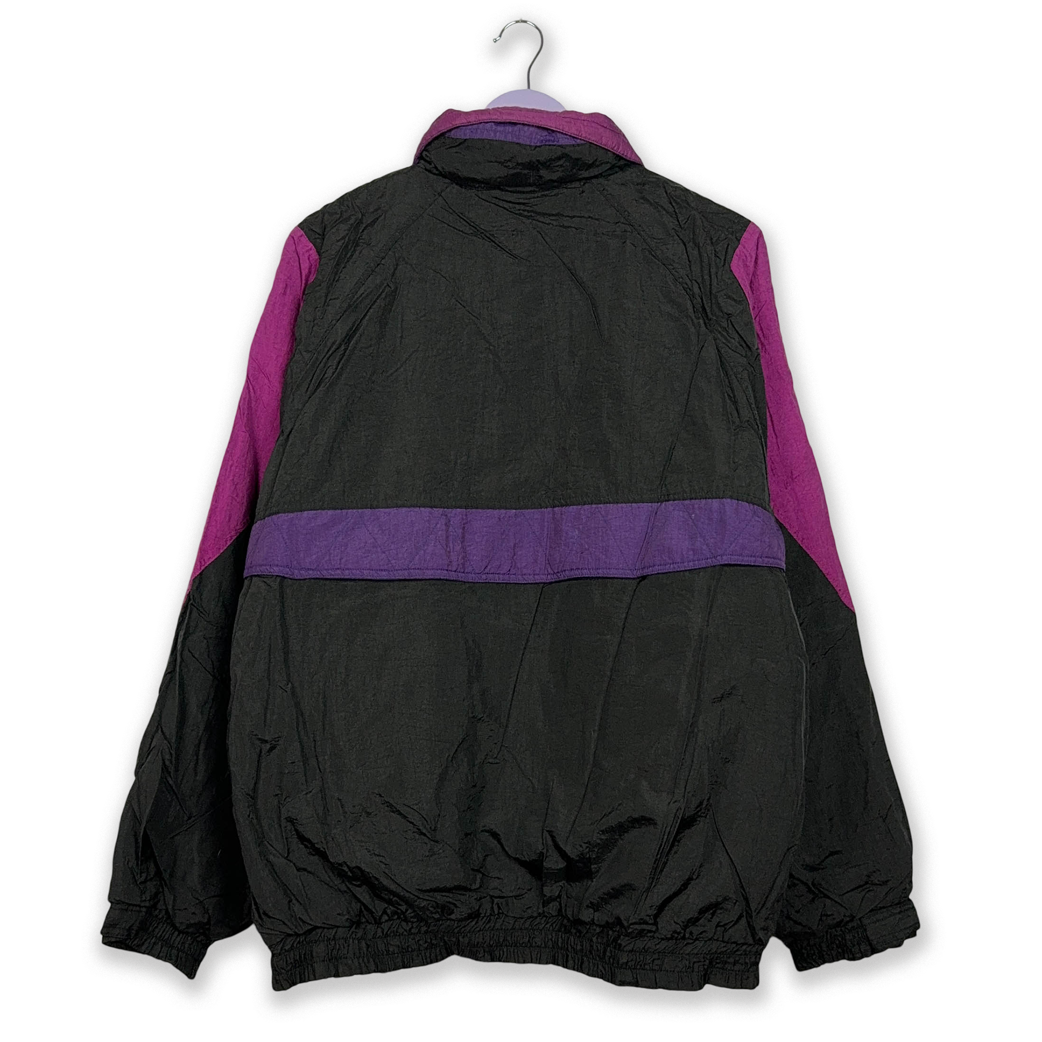 Giacca da Sci/Snowboard Vintage nera e viola - Taglia M/L uomo