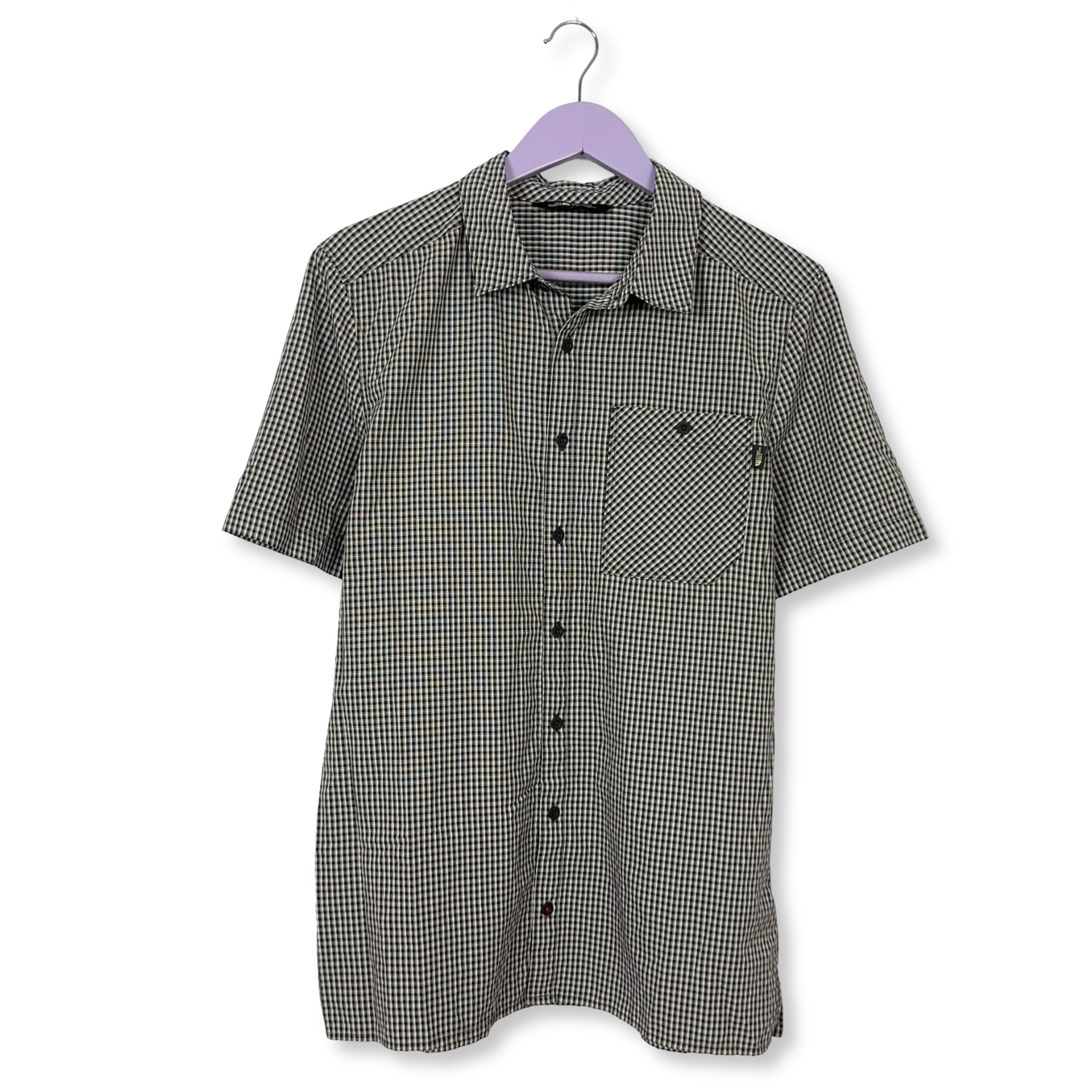 Camicia The North Face a quadri bianca e nera in cotone - Taglia M uomo