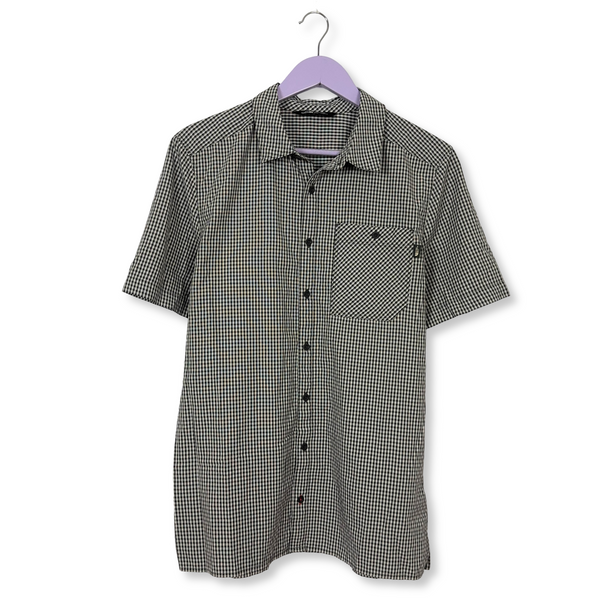 Camicia The North Face a quadri bianca e nera in cotone - Taglia M uomo