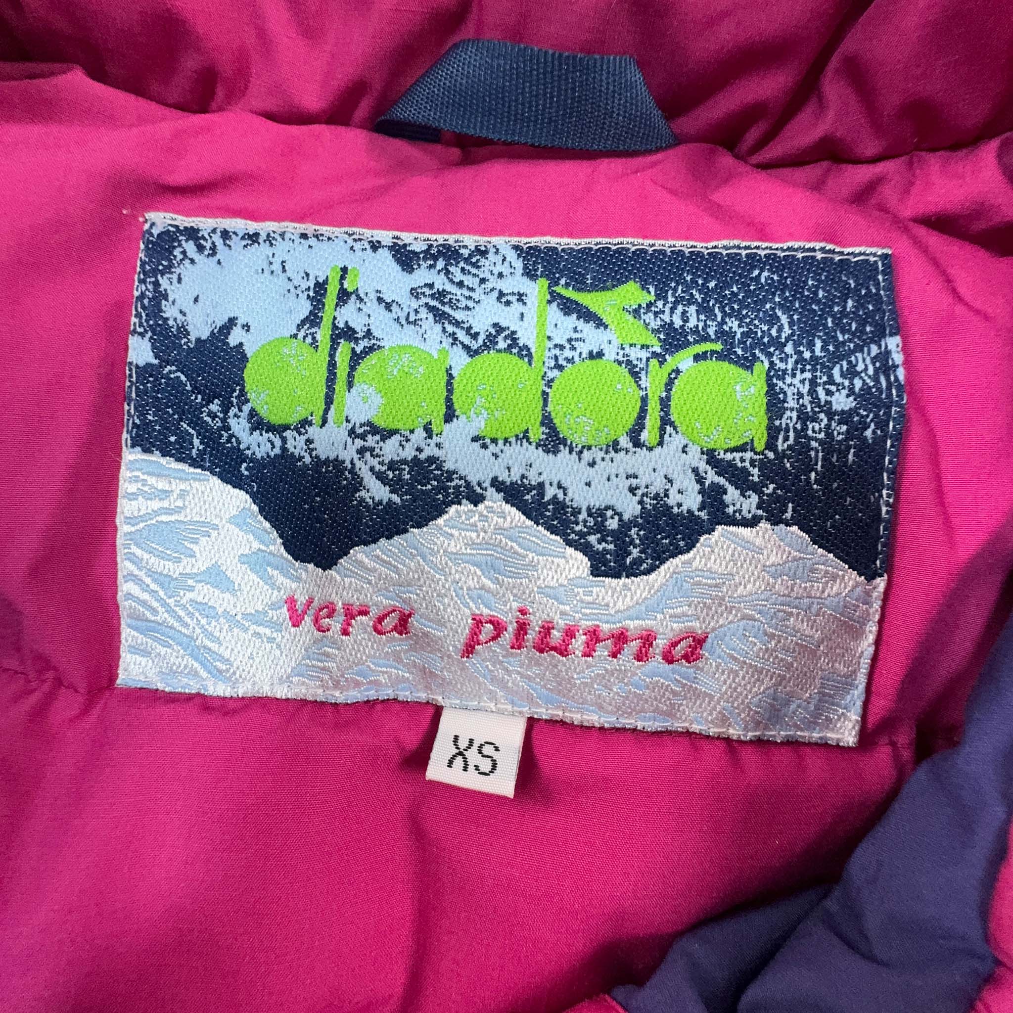 Giacca da Sci/Snowboard Diadora Vintage rosa - Taglia XS/S uomo