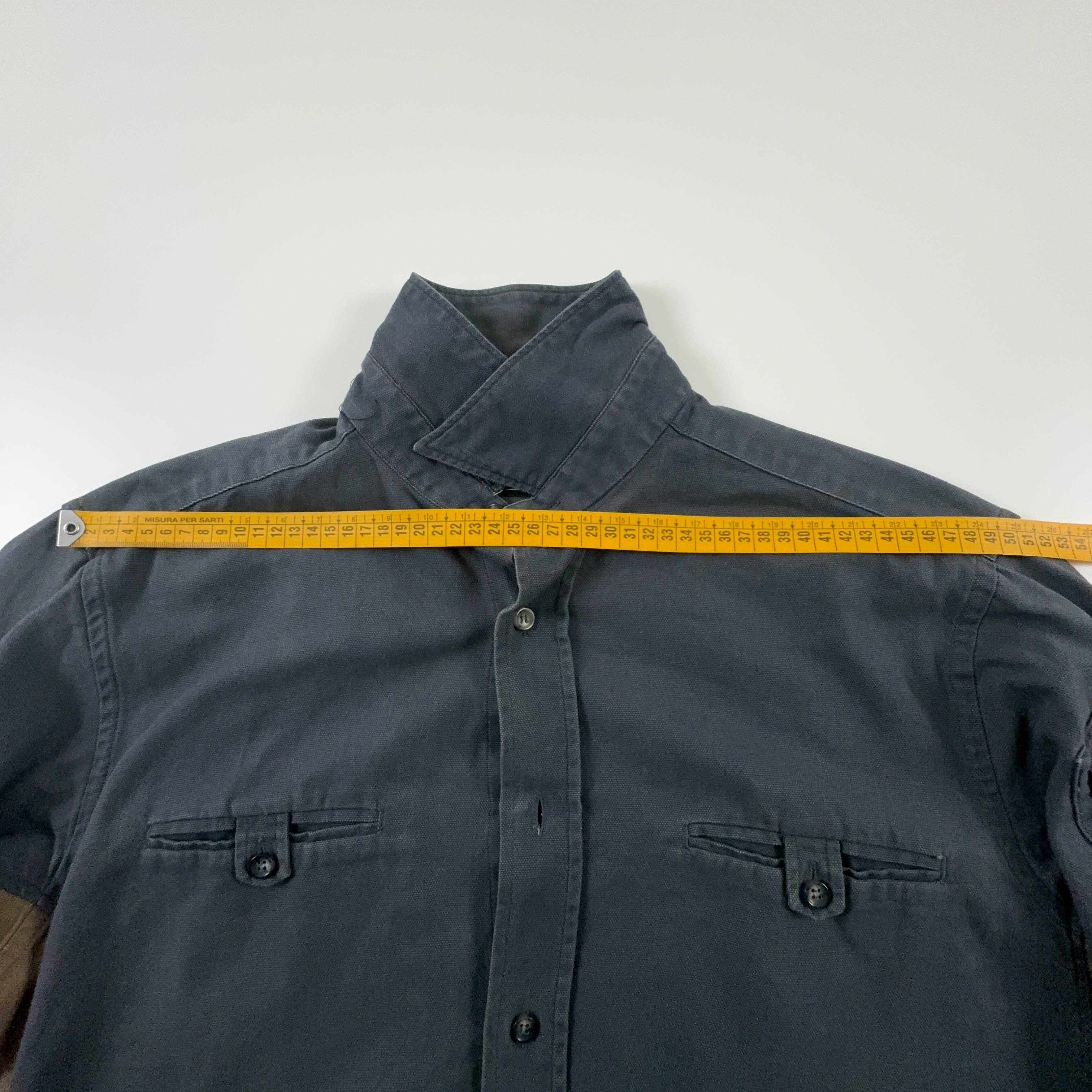 Camicia Napapijri Vintage grigia e marrone in cotone - Taglia L uomo