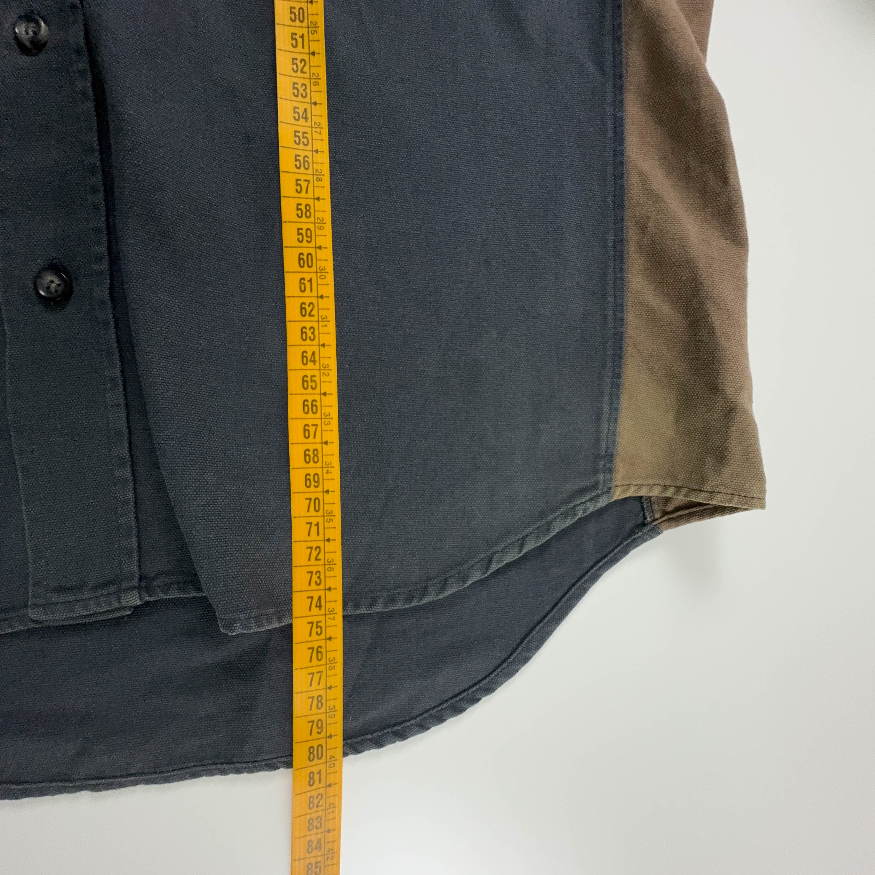 Camicia Napapijri Vintage grigia e marrone in cotone - Taglia L uomo