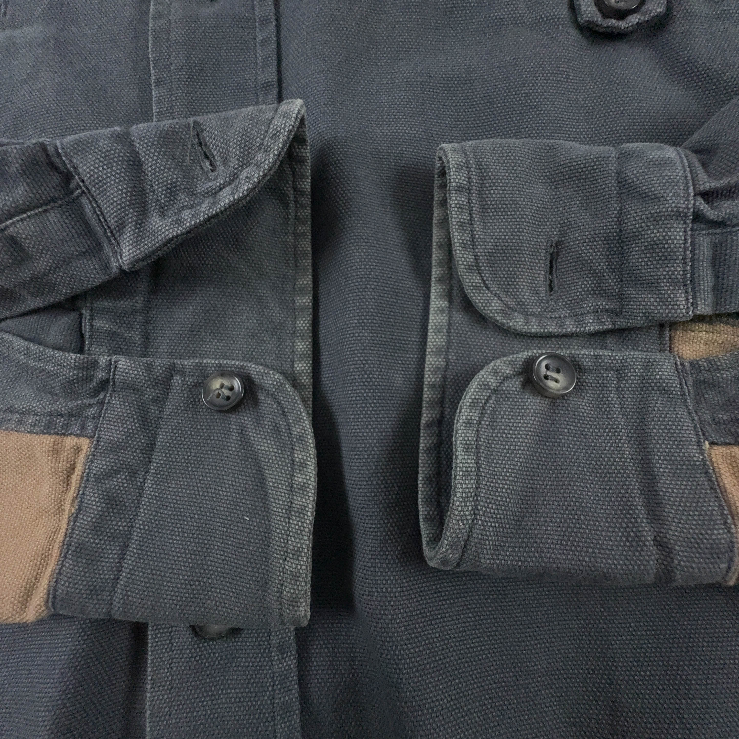 Camicia Napapijri Vintage grigia e marrone in cotone - Taglia L uomo