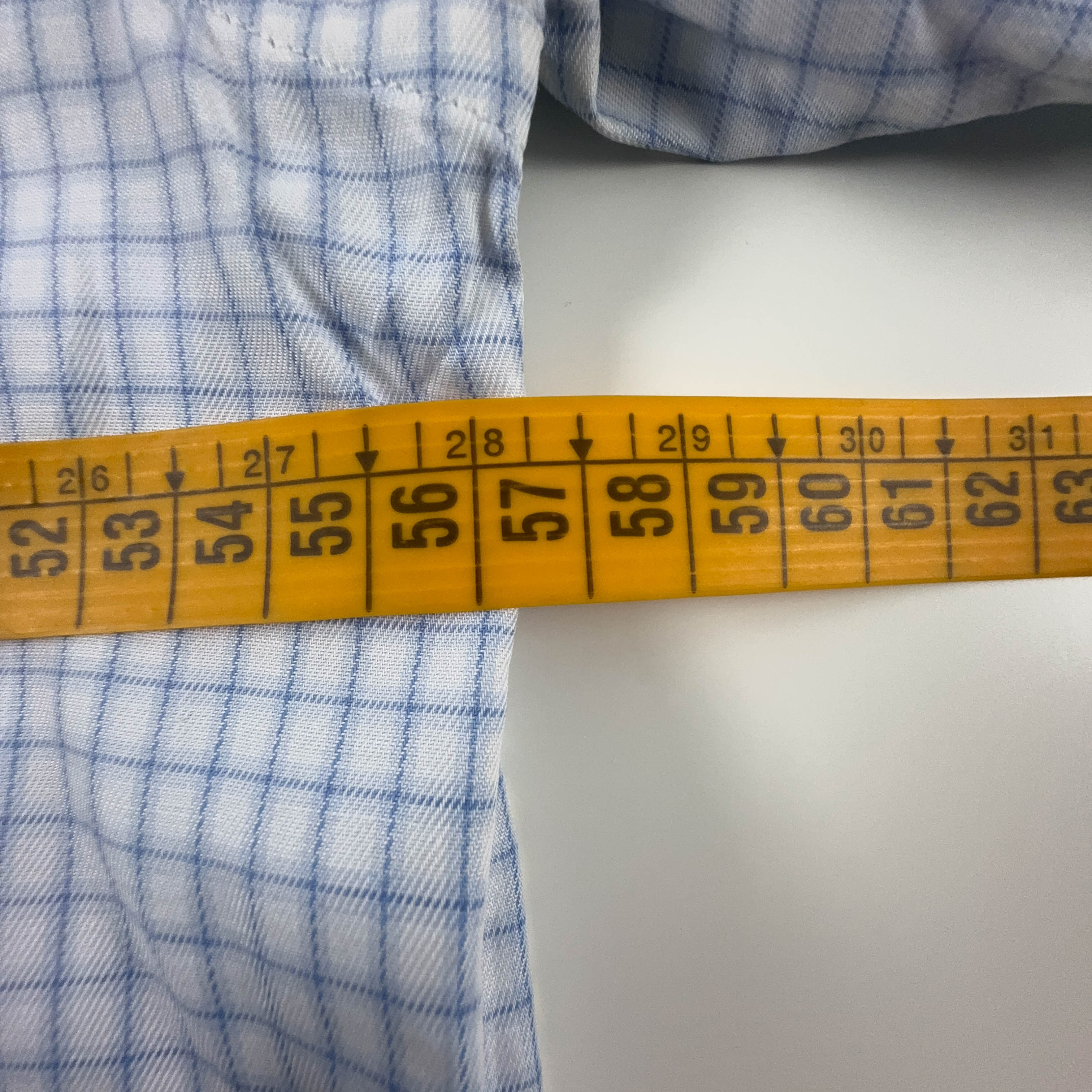 Camicia Valentino a quadri bianca e azzurra - Taglia M/L uomo