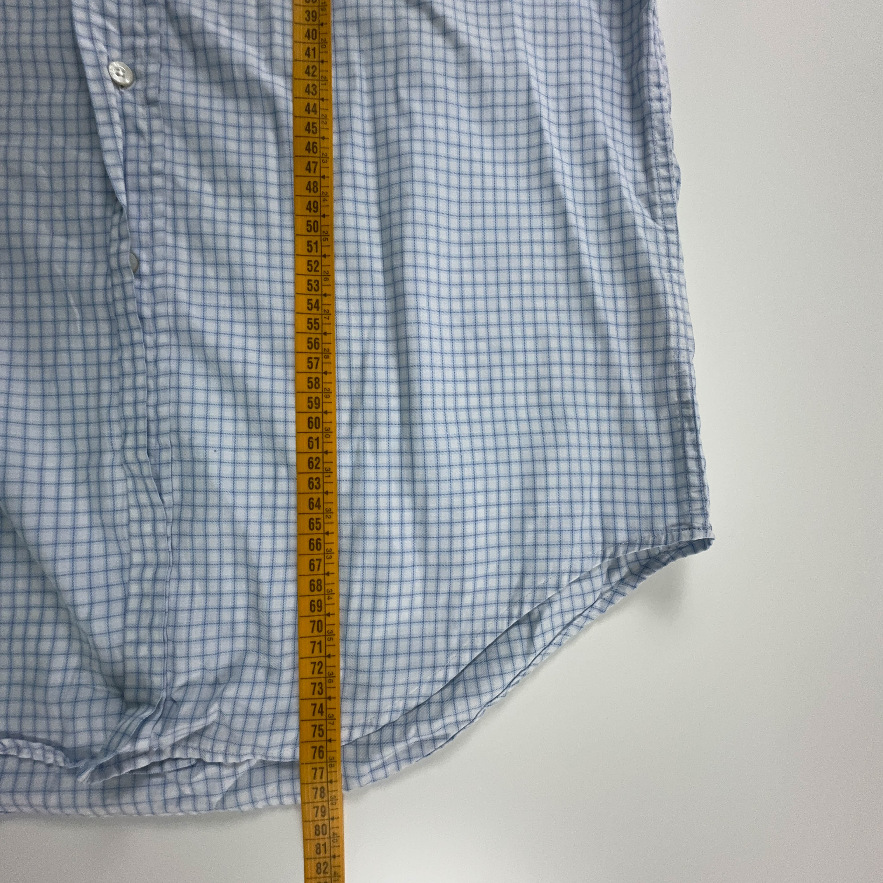 Camicia Valentino a quadri bianca e azzurra - Taglia M/L uomo