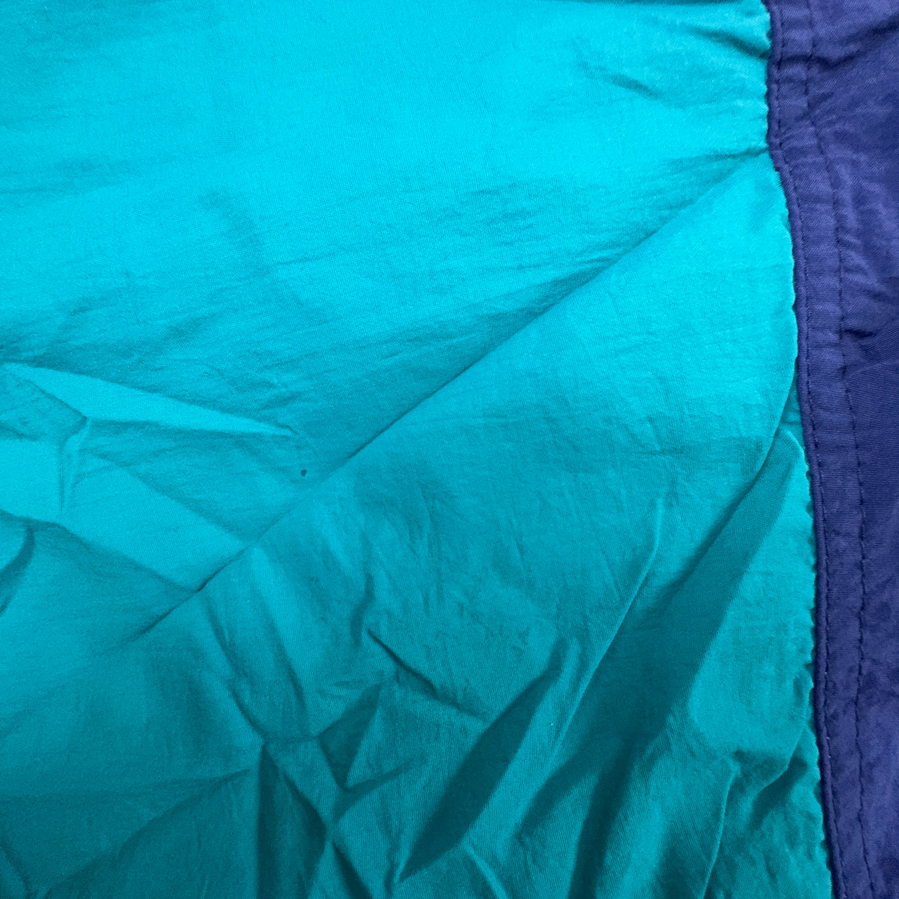 Giacca a vento Vintage blu e azzurro a mezza zip anni 90 - Taglia XL uomo