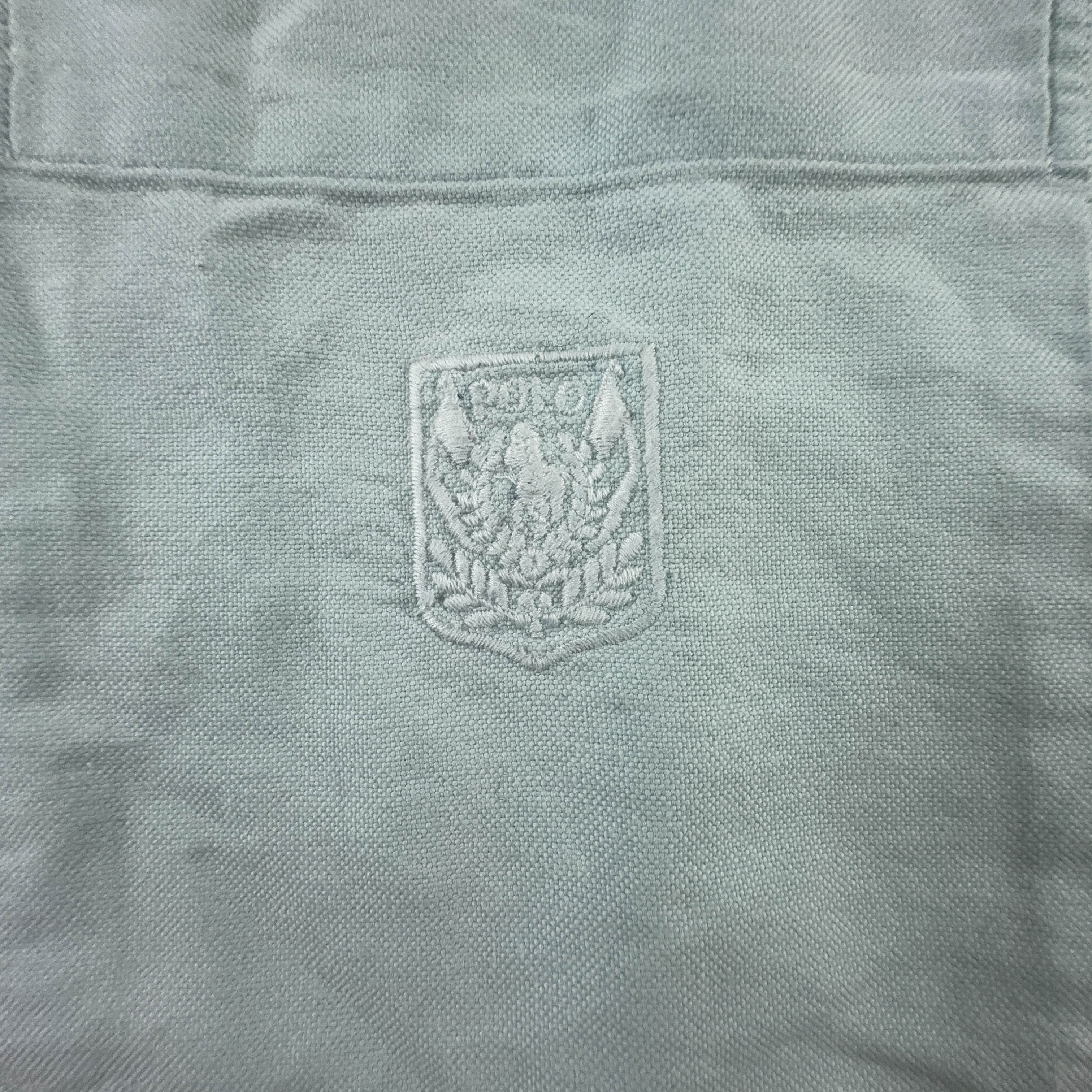 Camicia Ralph Lauren verde acqua a tinta unita in cotone - Taglia L/XL uomo