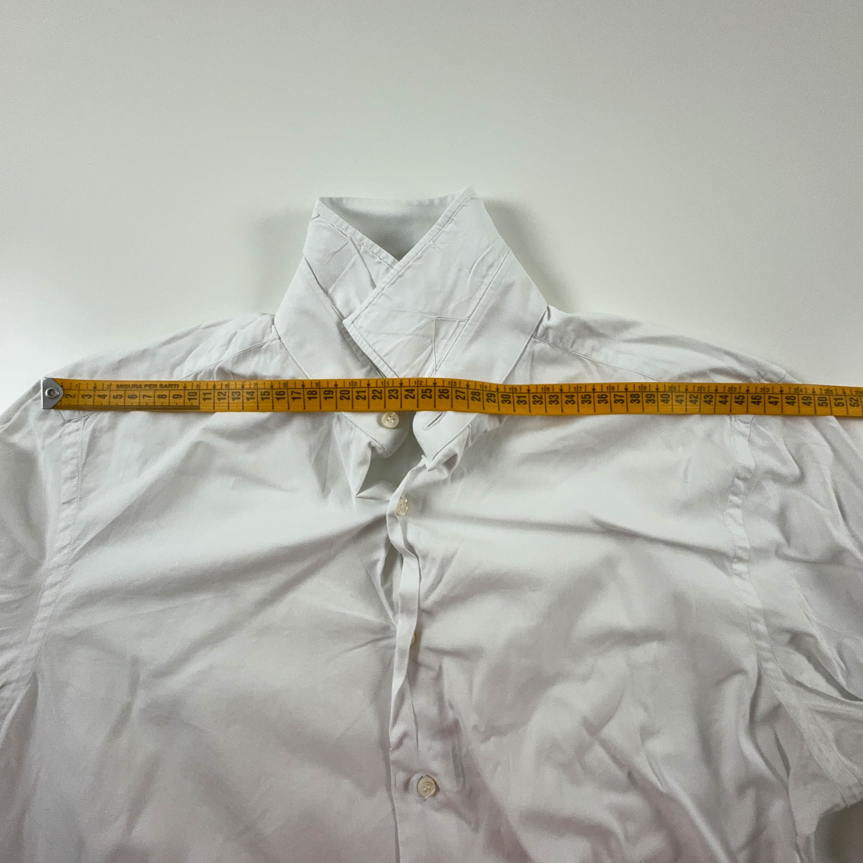 Camicia Salvatore Ferragamo bianca a tinta unita - Taglia 16/41 uomo