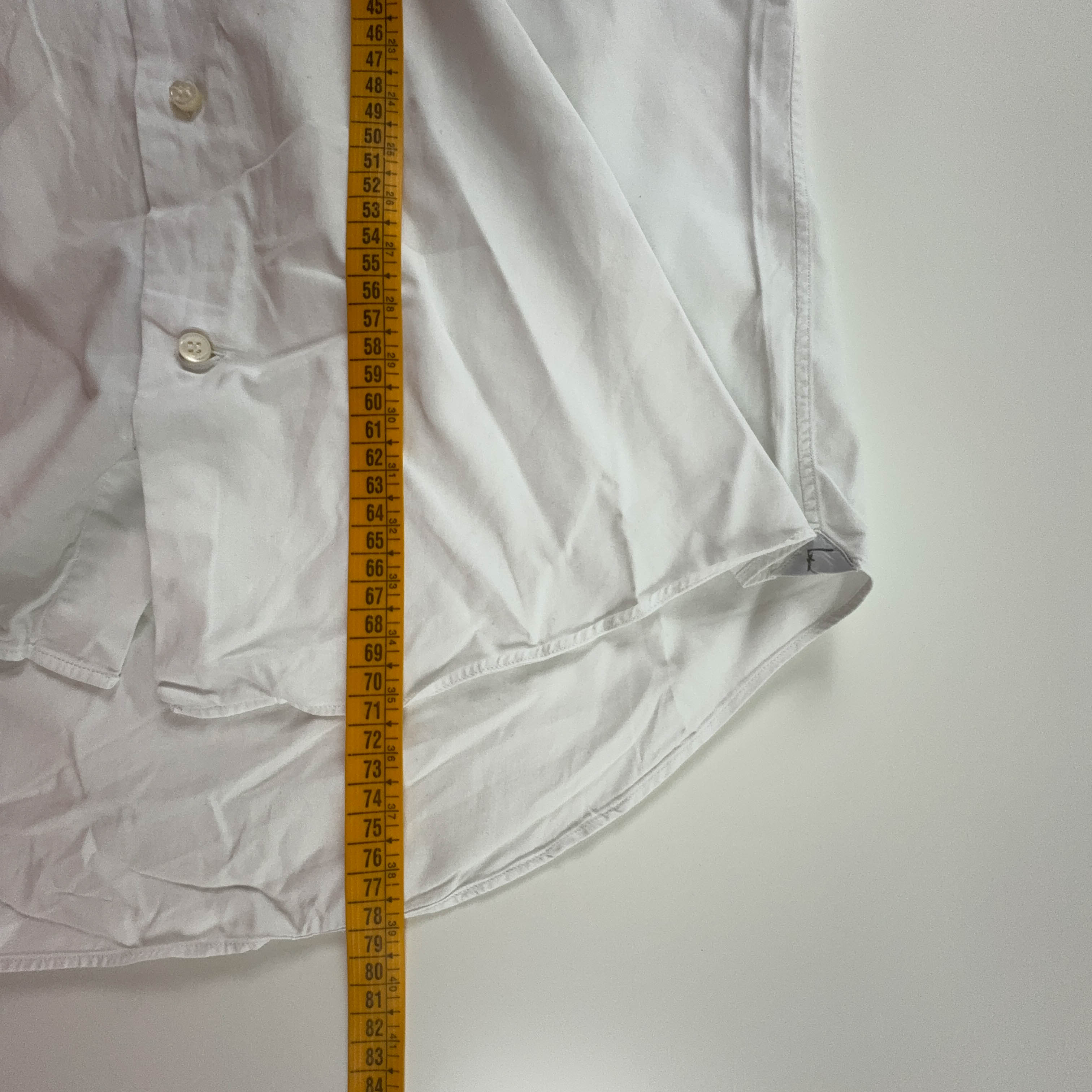 Camicia Salvatore Ferragamo bianca a tinta unita - Taglia 16/41 uomo