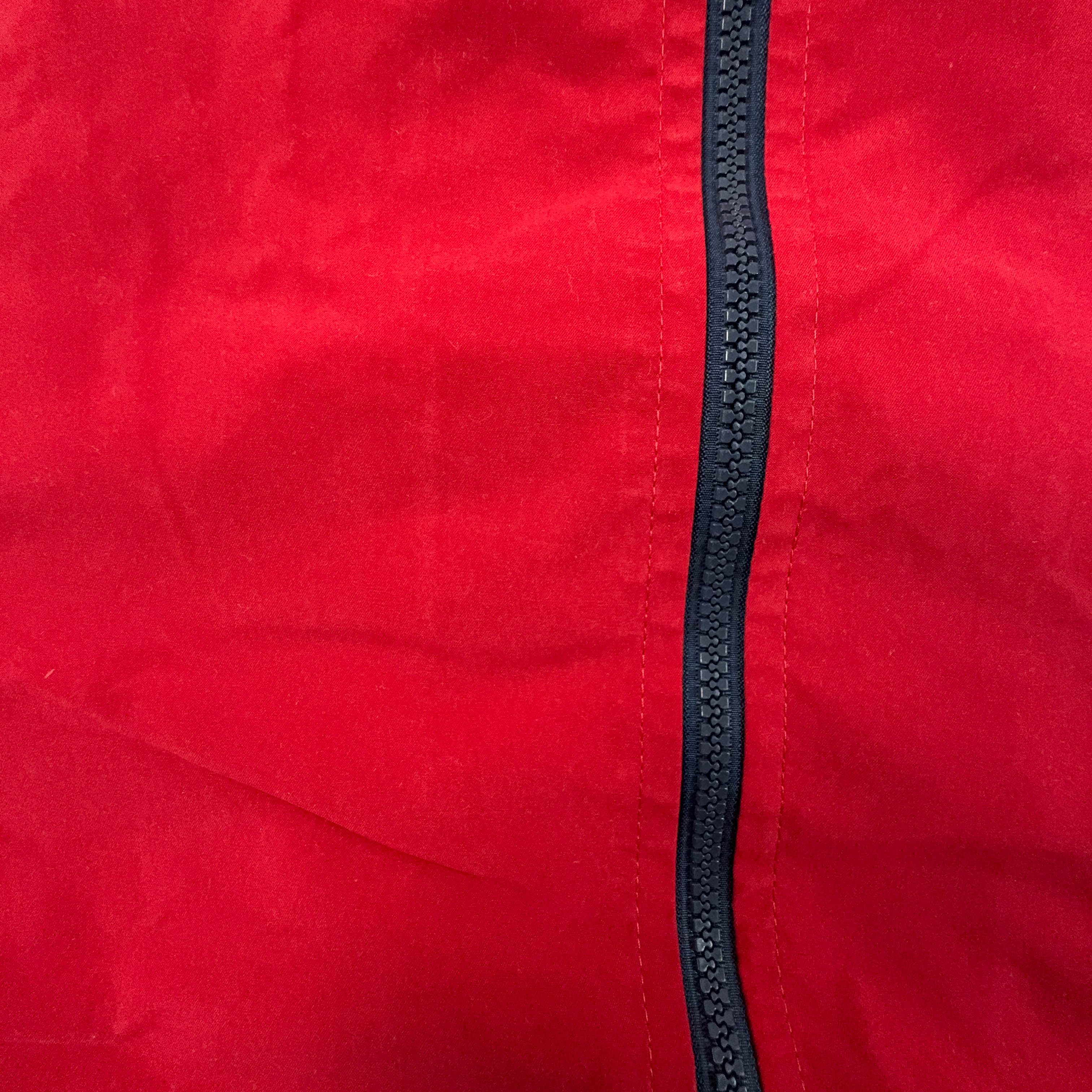 Giacca a vento Adidas Vintage rossa e blu con zip anni 2000 - Taglia XL/XXL uomo