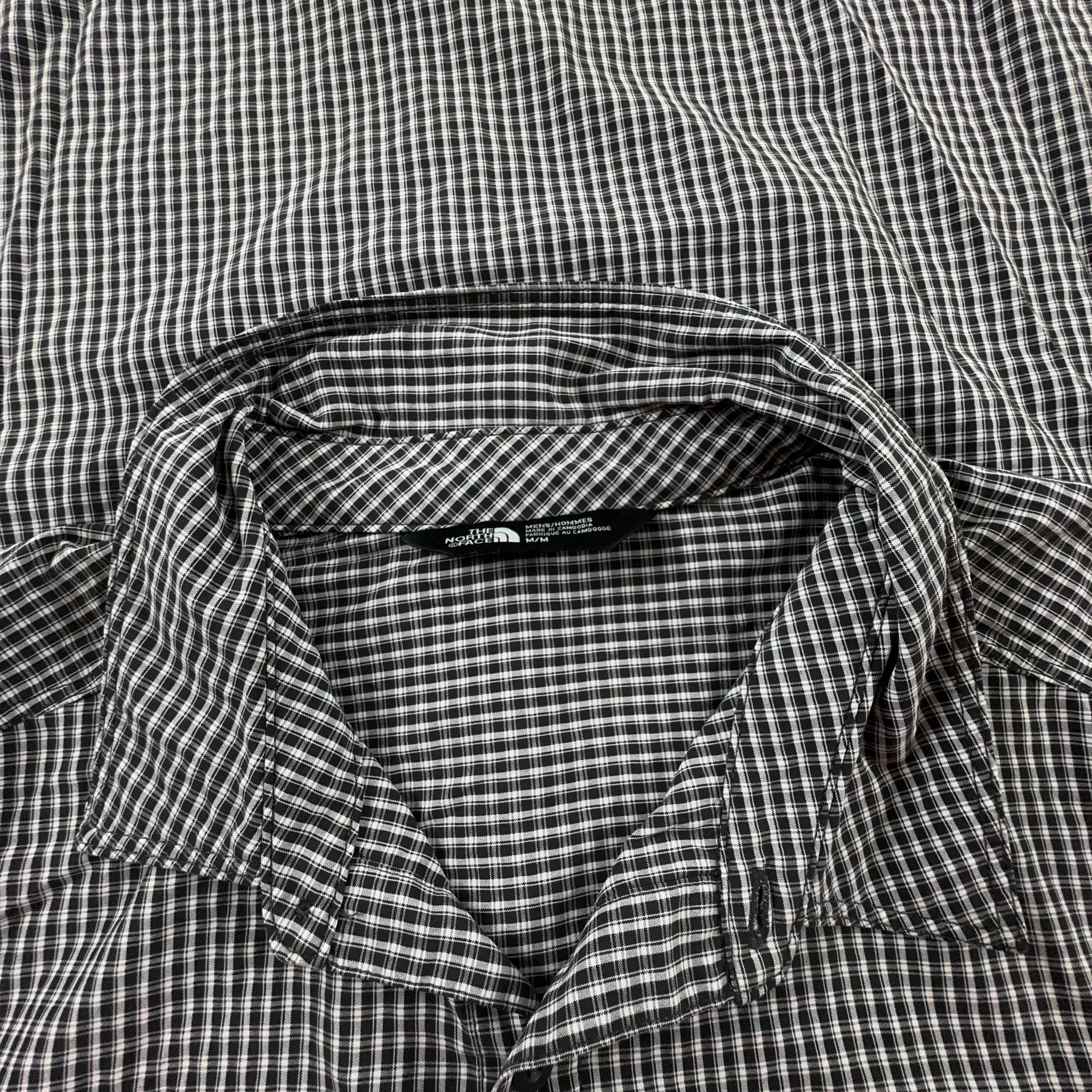 Camicia The North Face a quadri bianca e nera in cotone - Taglia M uomo