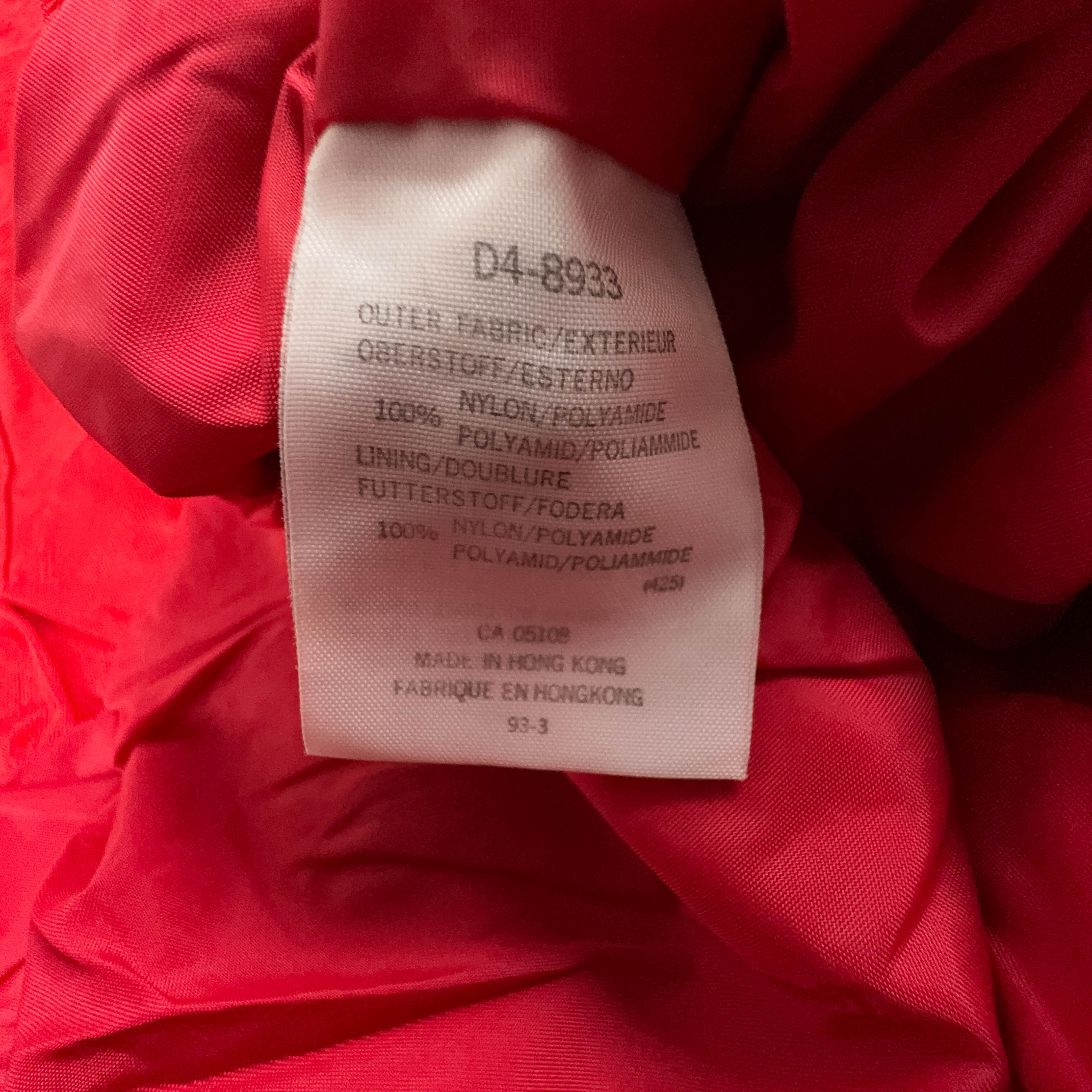 Giacca a vento Descente Vintage rossa a mezza zip con cappuccio anni 90 - Taglia 50 uomo