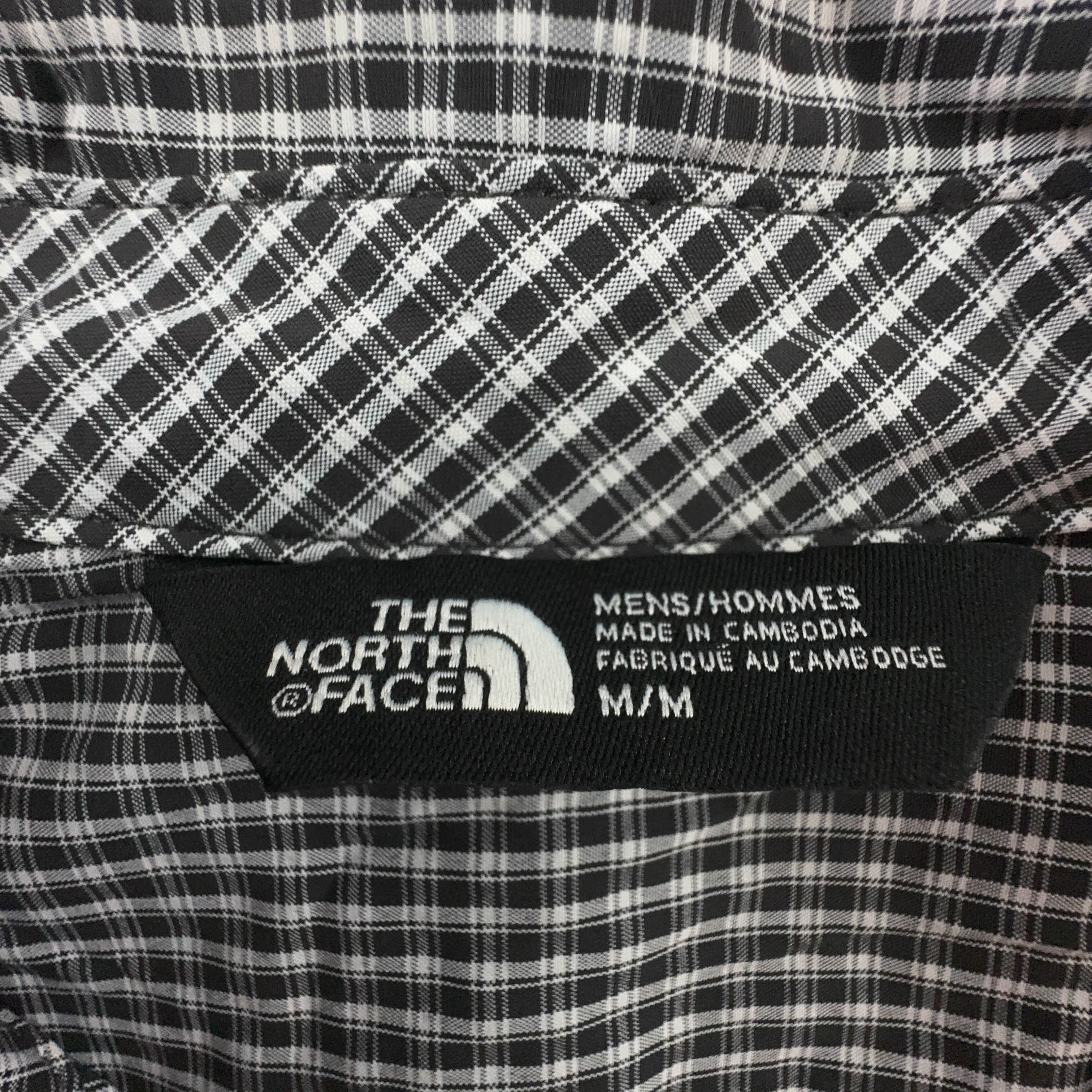 Camicia The North Face a quadri bianca e nera in cotone - Taglia M uomo