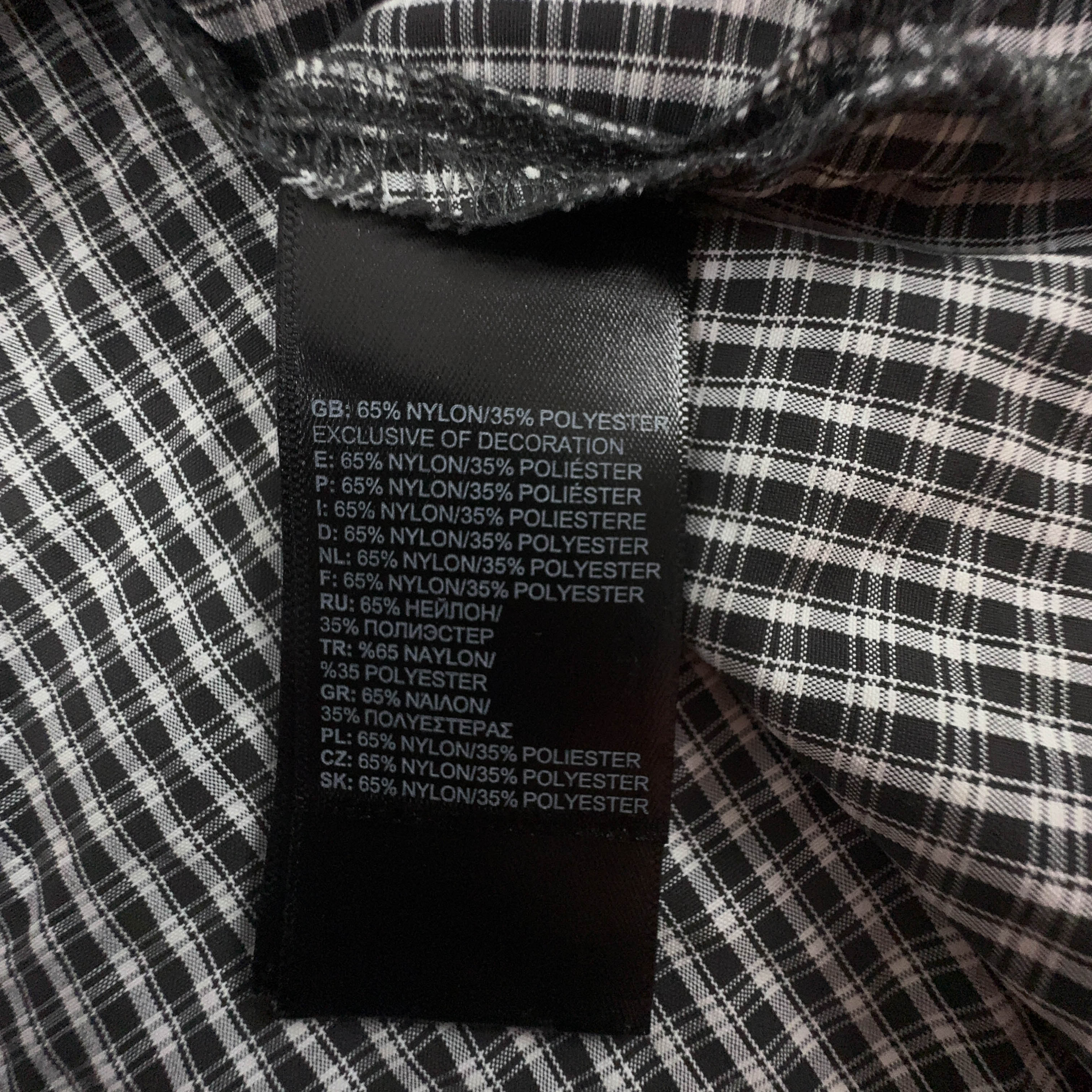 Camicia The North Face a quadri bianca e nera in cotone - Taglia M uomo