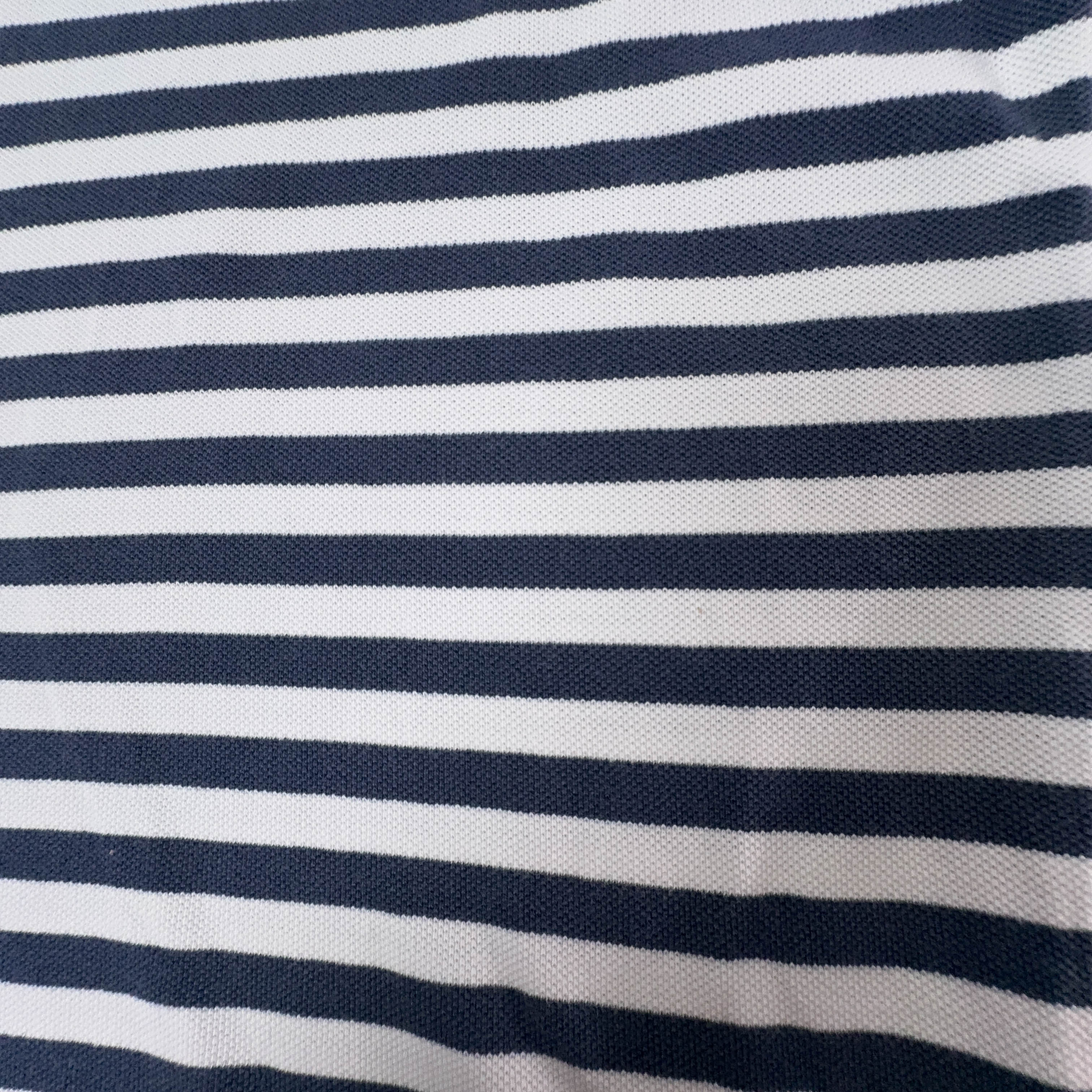 Polo Ralph Lauren a righe bianca e blu custom fit - Taglia M uomo