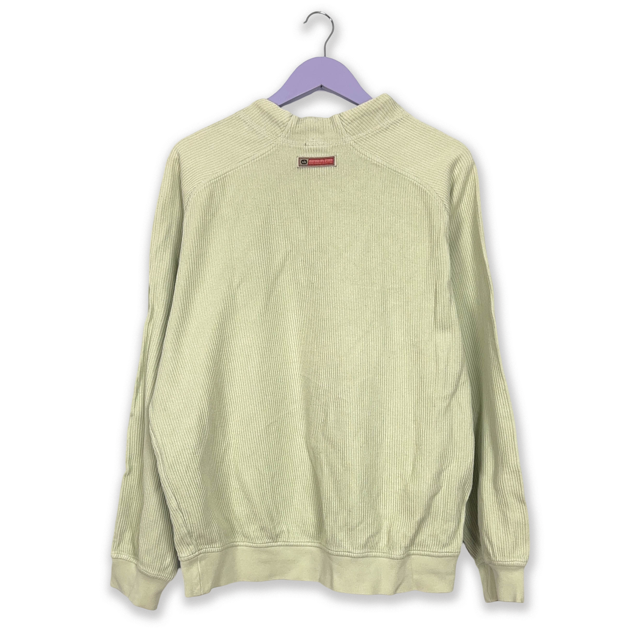 Felpa Nike Vintage beige a girocollo anni 2000 - Taglia L 183 uomo