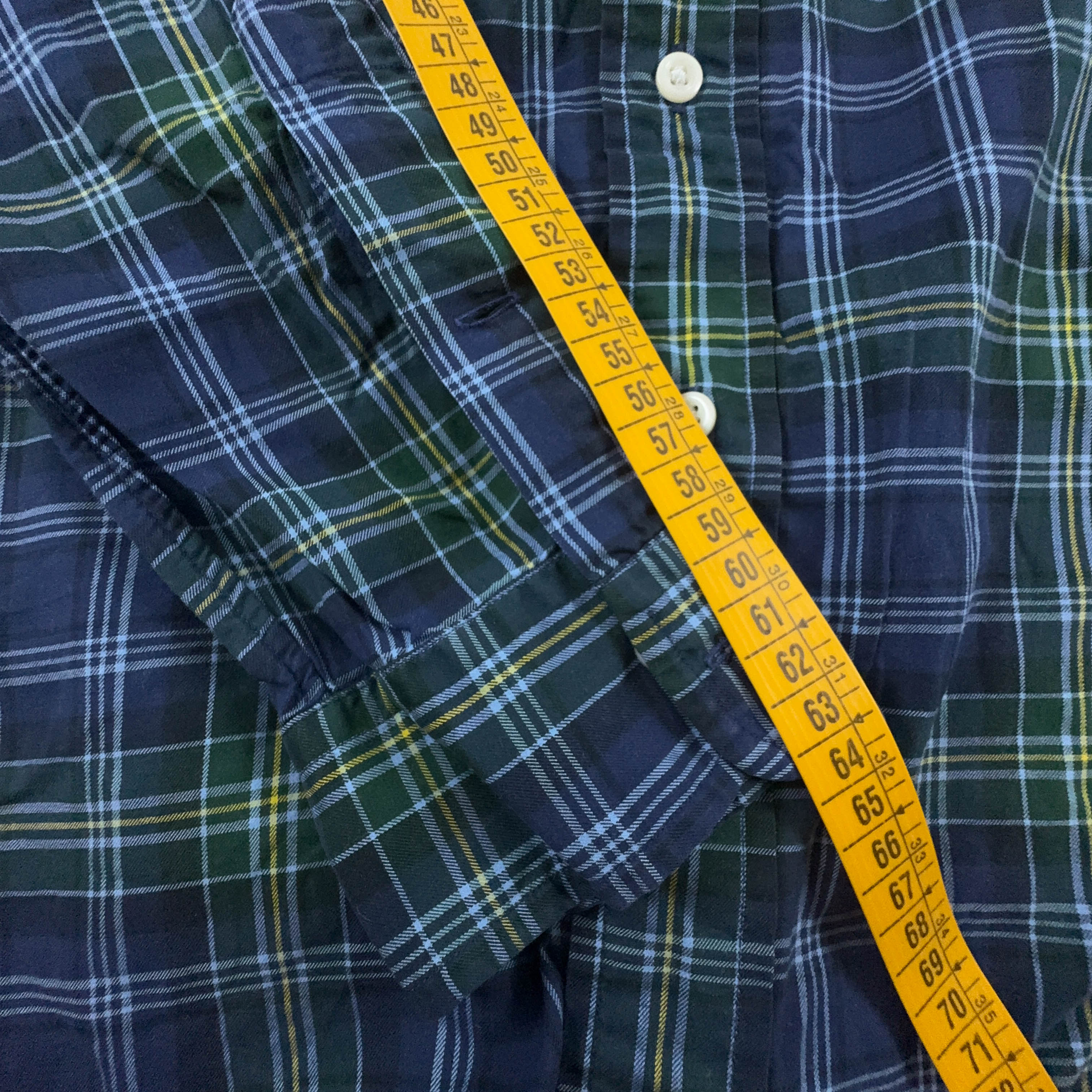 Camicia Ralph Lauren a quadri blu e verde custom fit - Taglia M/L uomo