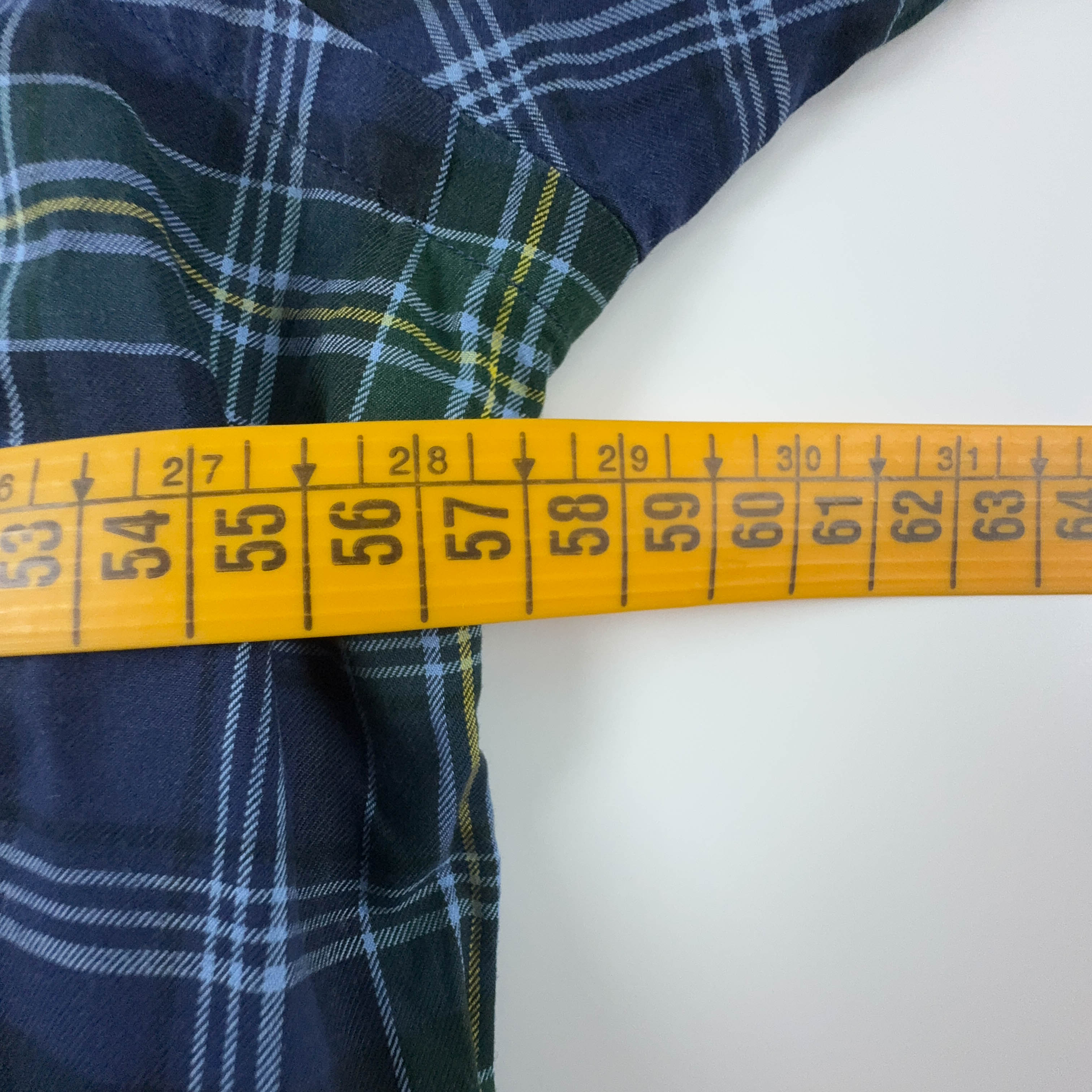 Camicia Ralph Lauren a quadri blu e verde custom fit - Taglia M/L uomo