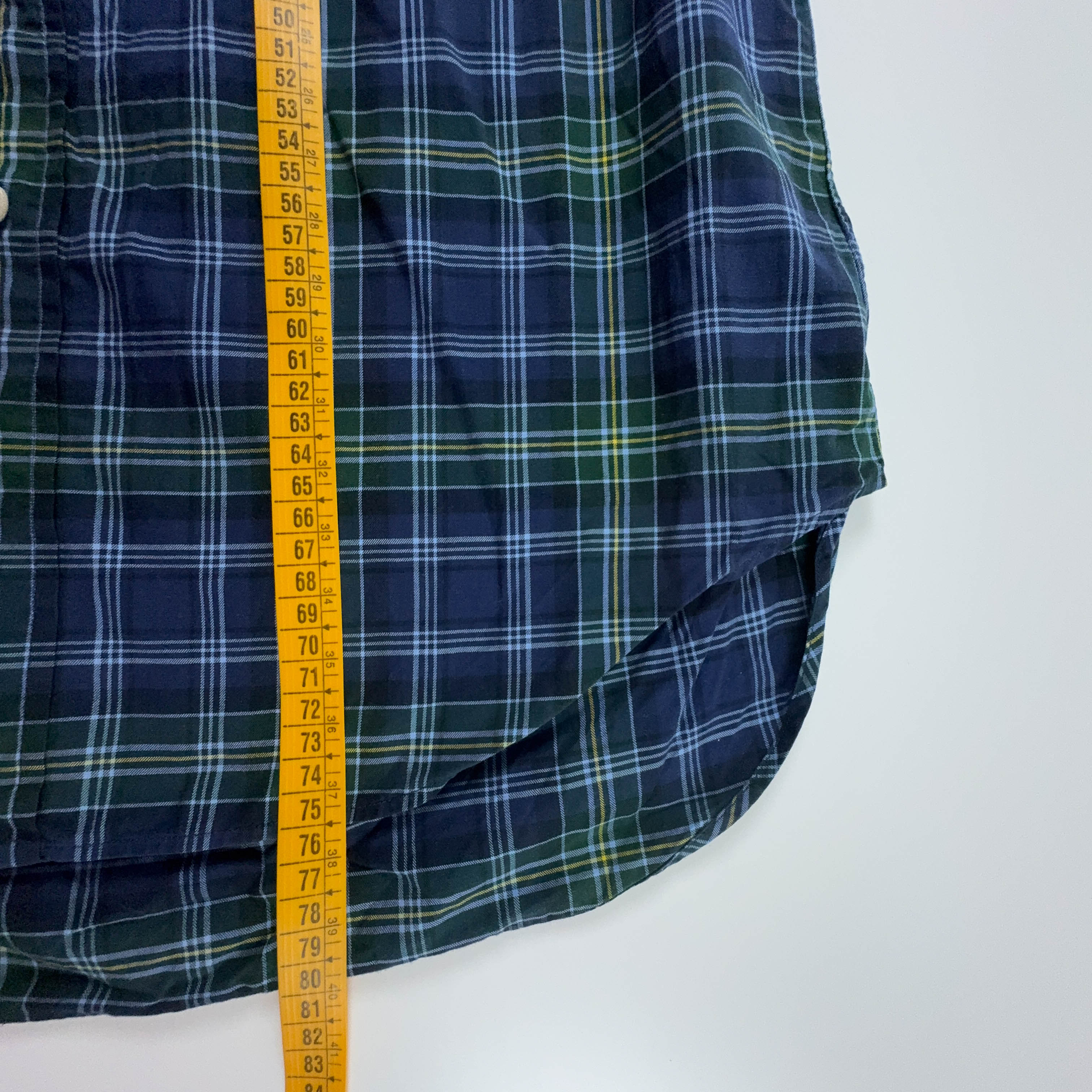 Camicia Ralph Lauren a quadri blu e verde custom fit - Taglia M/L uomo