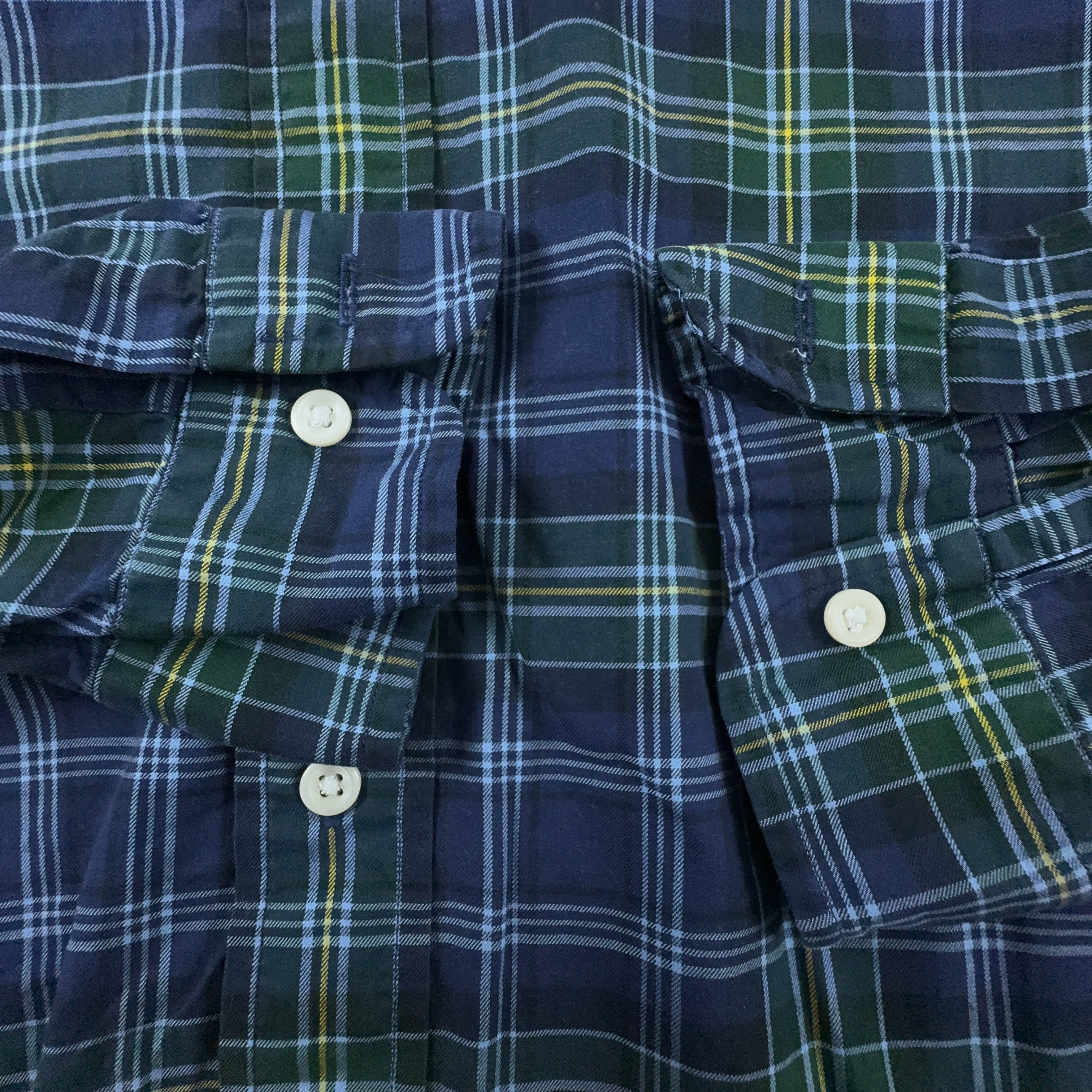 Camicia Ralph Lauren a quadri blu e verde custom fit - Taglia M/L uomo