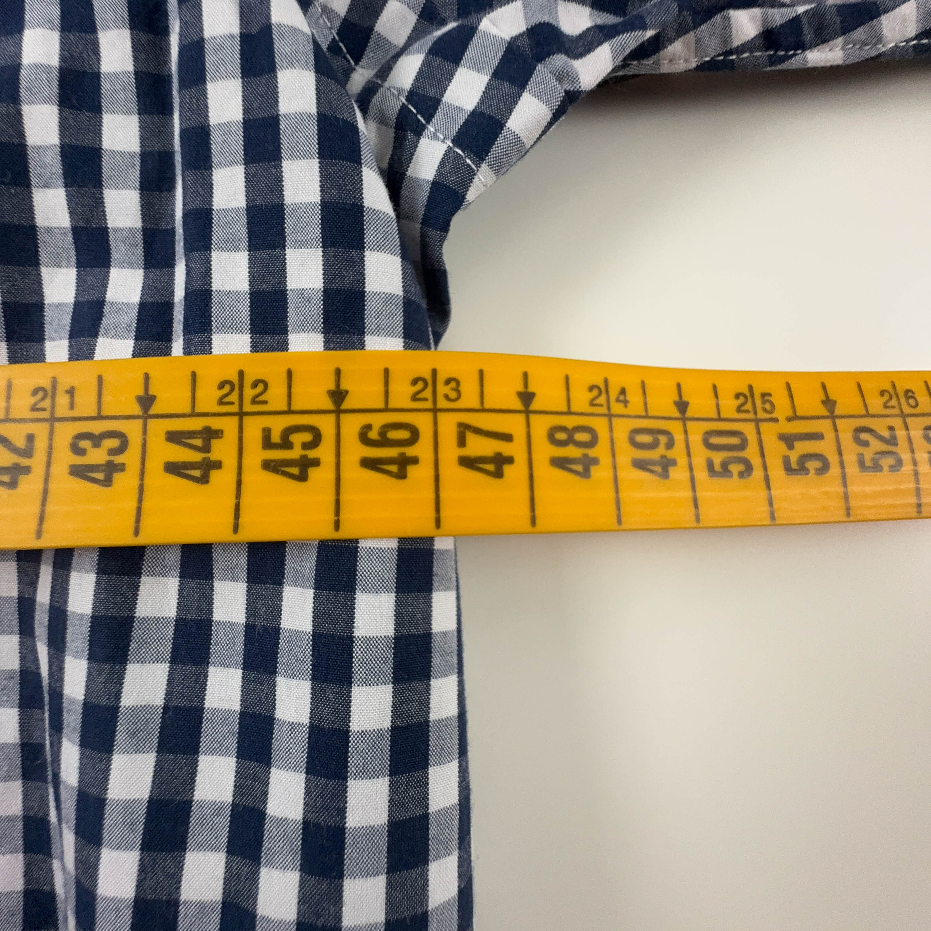 Camicia Ralph Lauren a quadri azzurra e bianca in cotone custom fit - Taglia S/M uomo