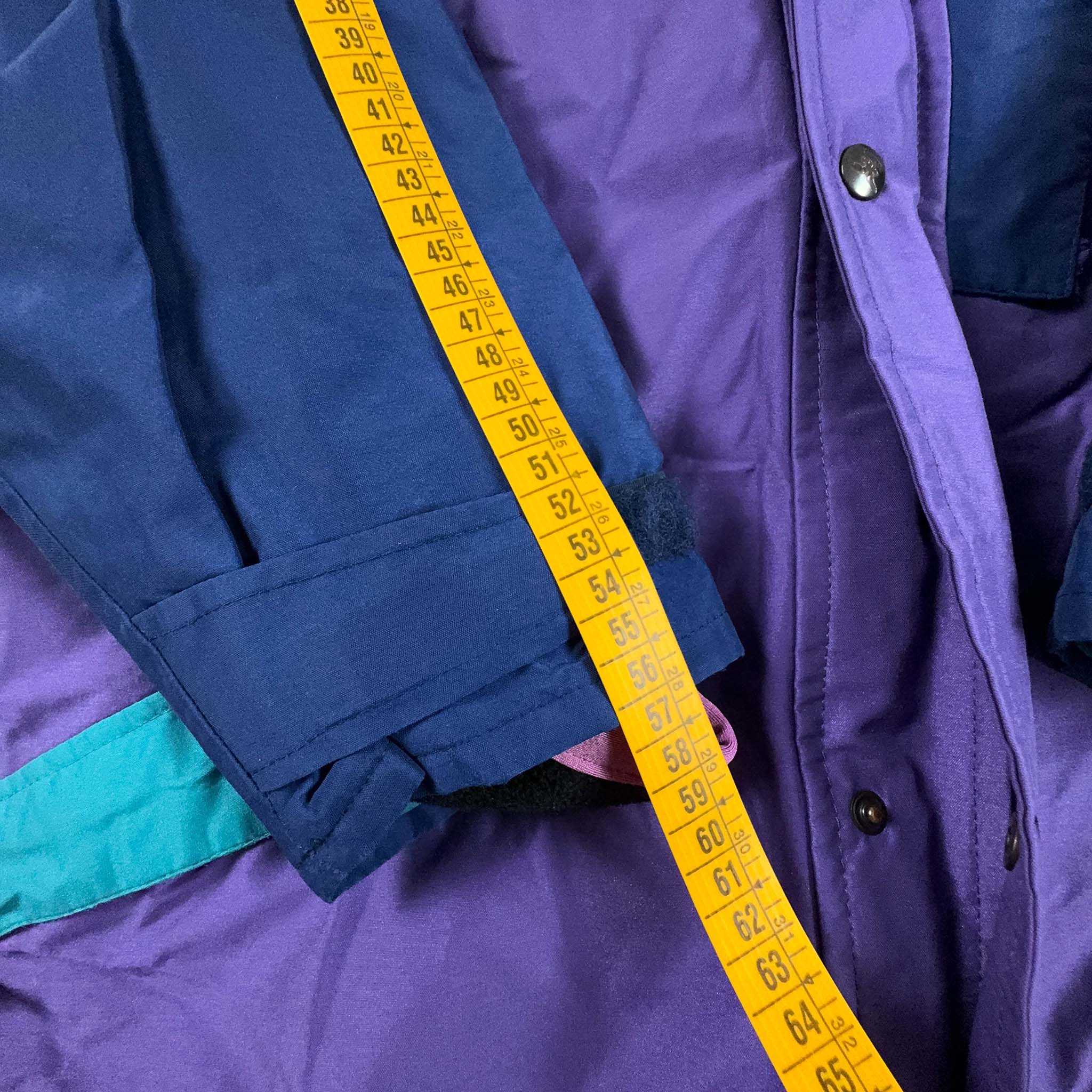 Giacca e Pile removibile Salewa Vintage Goretex viola e blu - Taglia L uomo