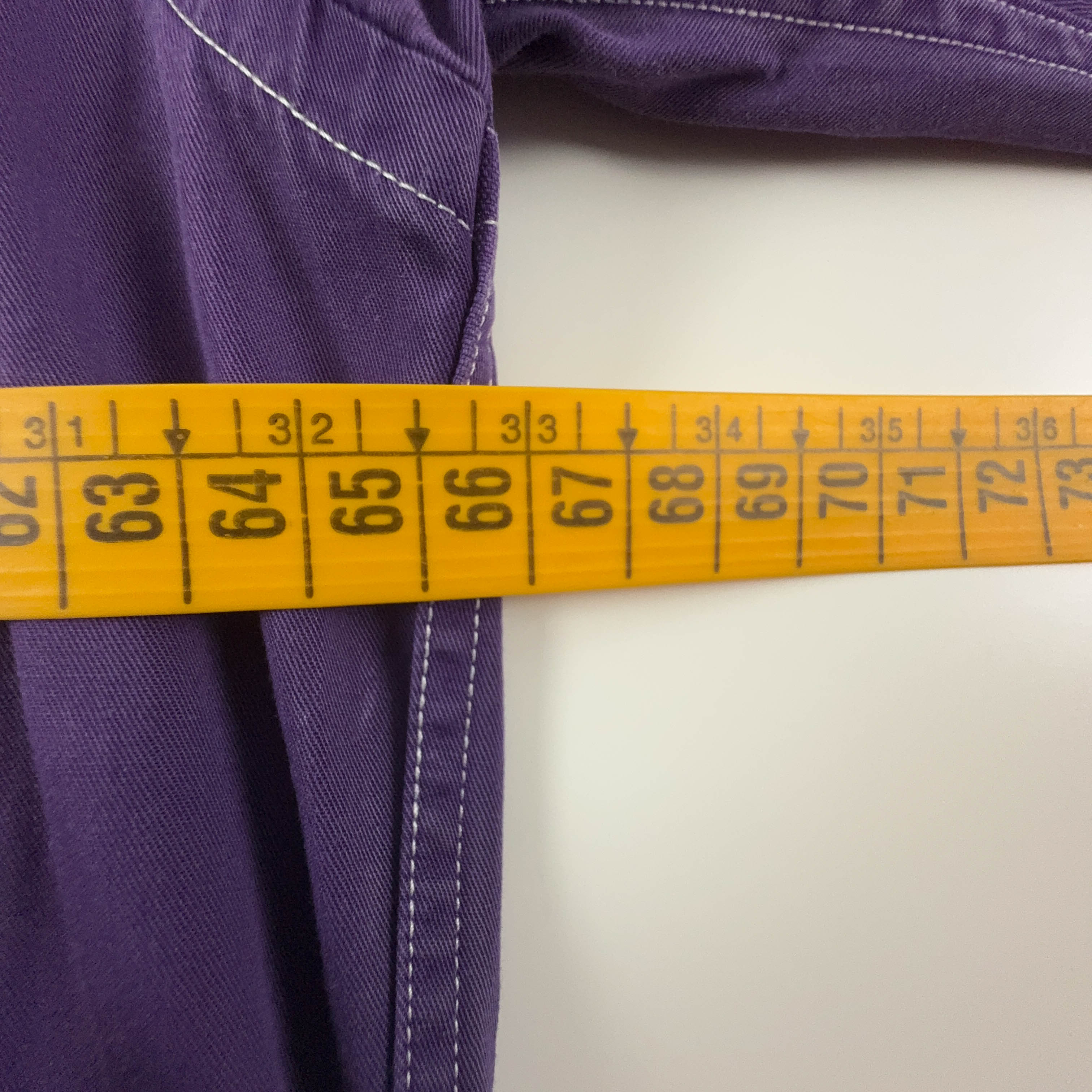 Camicia Tommy Hilfiger Vintage viola a tinta unita in cotone - Taglia L/XL uomo