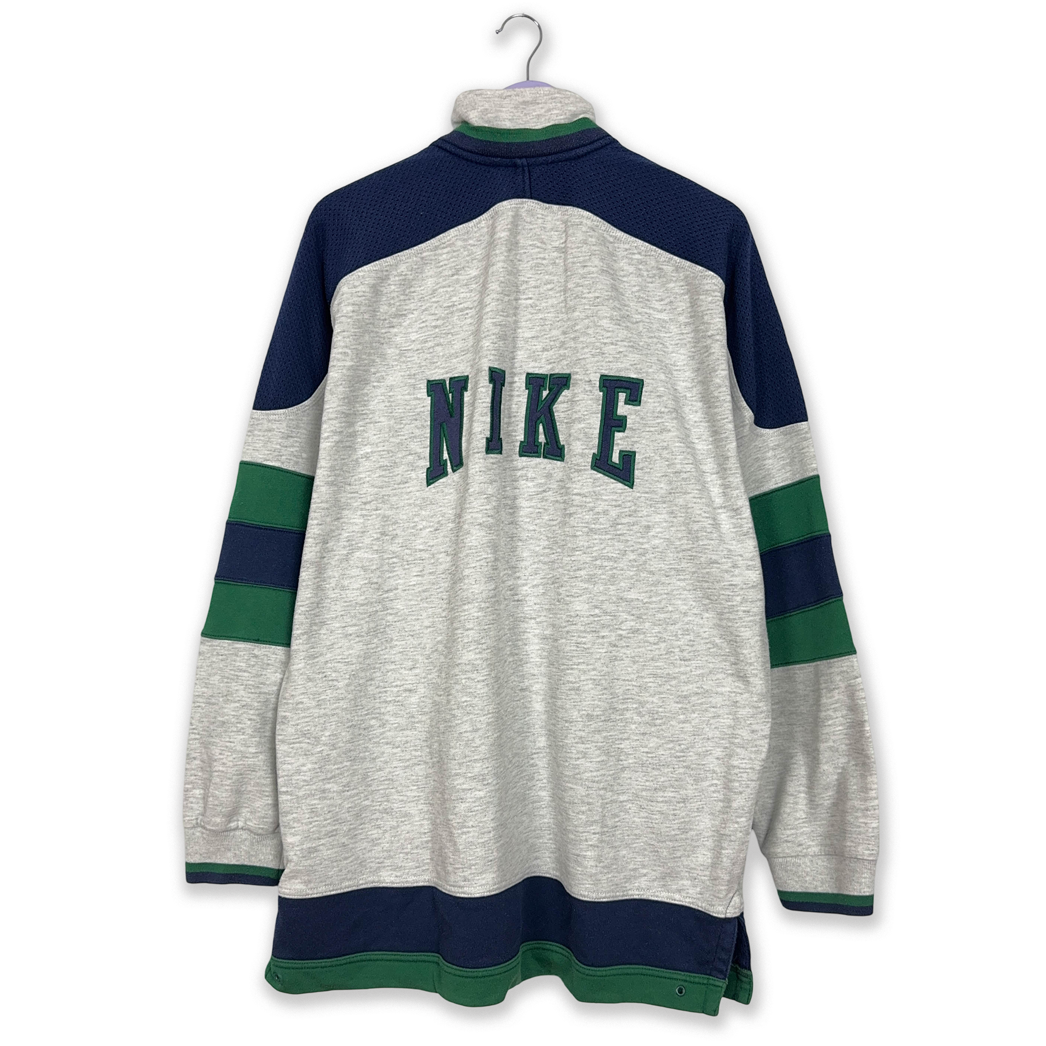 Felpa Nike Vintage grigia logo Spellout anni 90 - Taglia XXL uomo